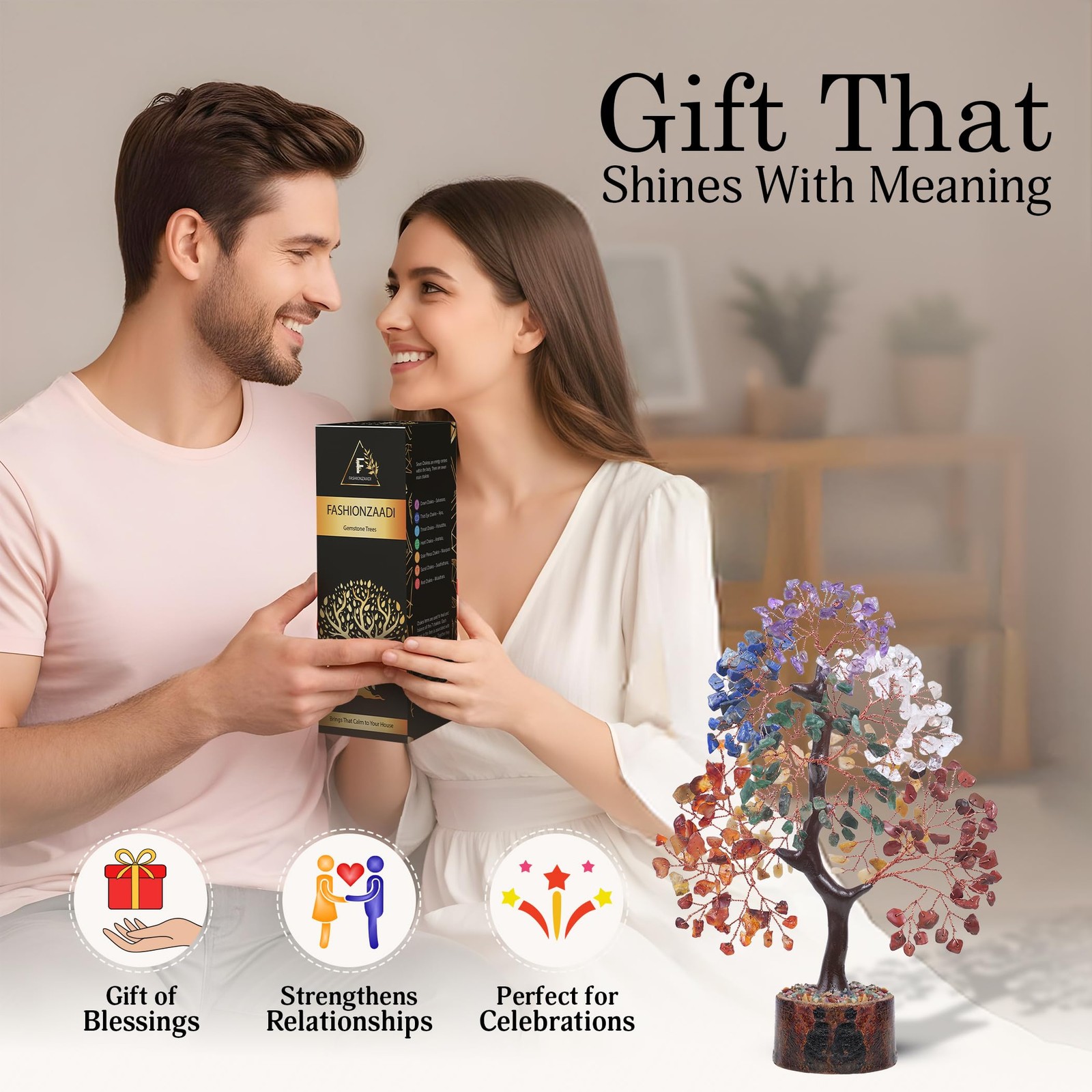 7 chakra tree of life crystal tree, home decor living room deco Kitchen