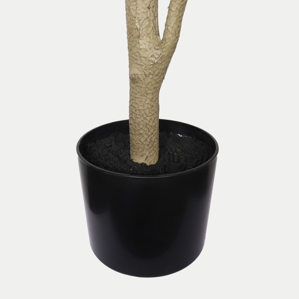 6FT Artificial Fiddle Leaf Fig Tree with Black Plastic Pot,Indoor Plant
