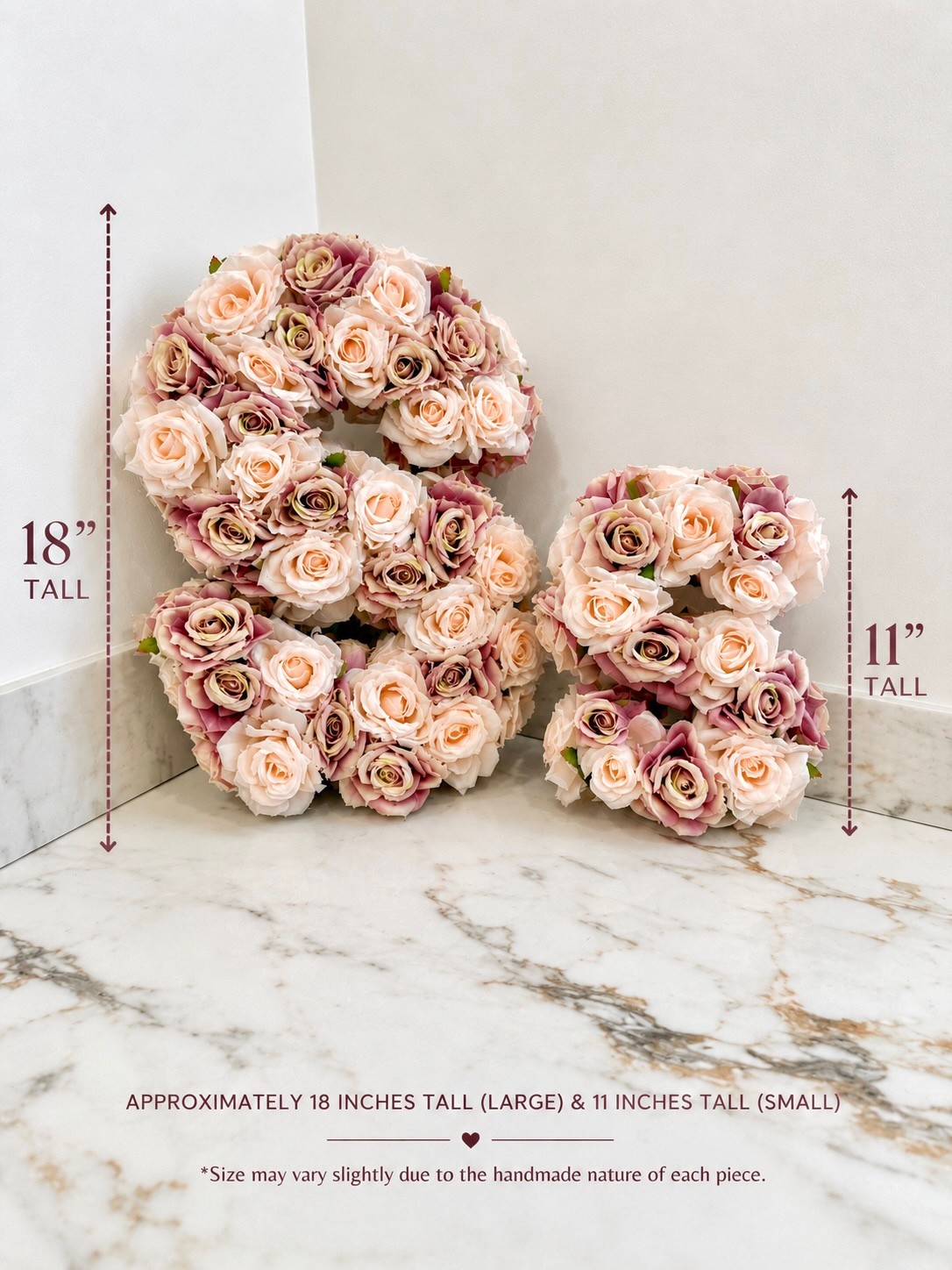 Personalized Floral Letter | Custom Flower Monogram | Handmade Initial | Nursery