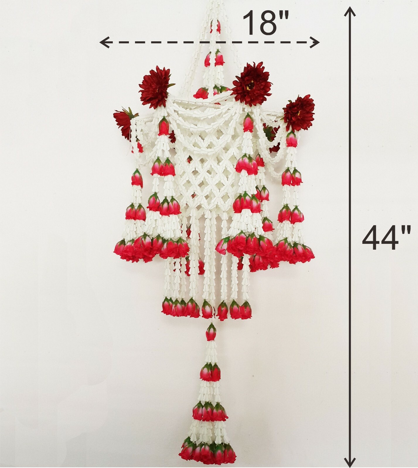 Flower Chandelier, Flower Hanging Mobile, Artificial Flower Garland, Floral Art