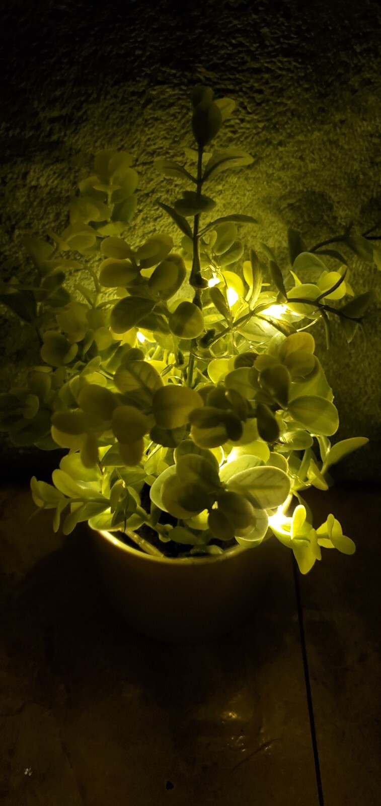 Light Up Potted Faux Plant