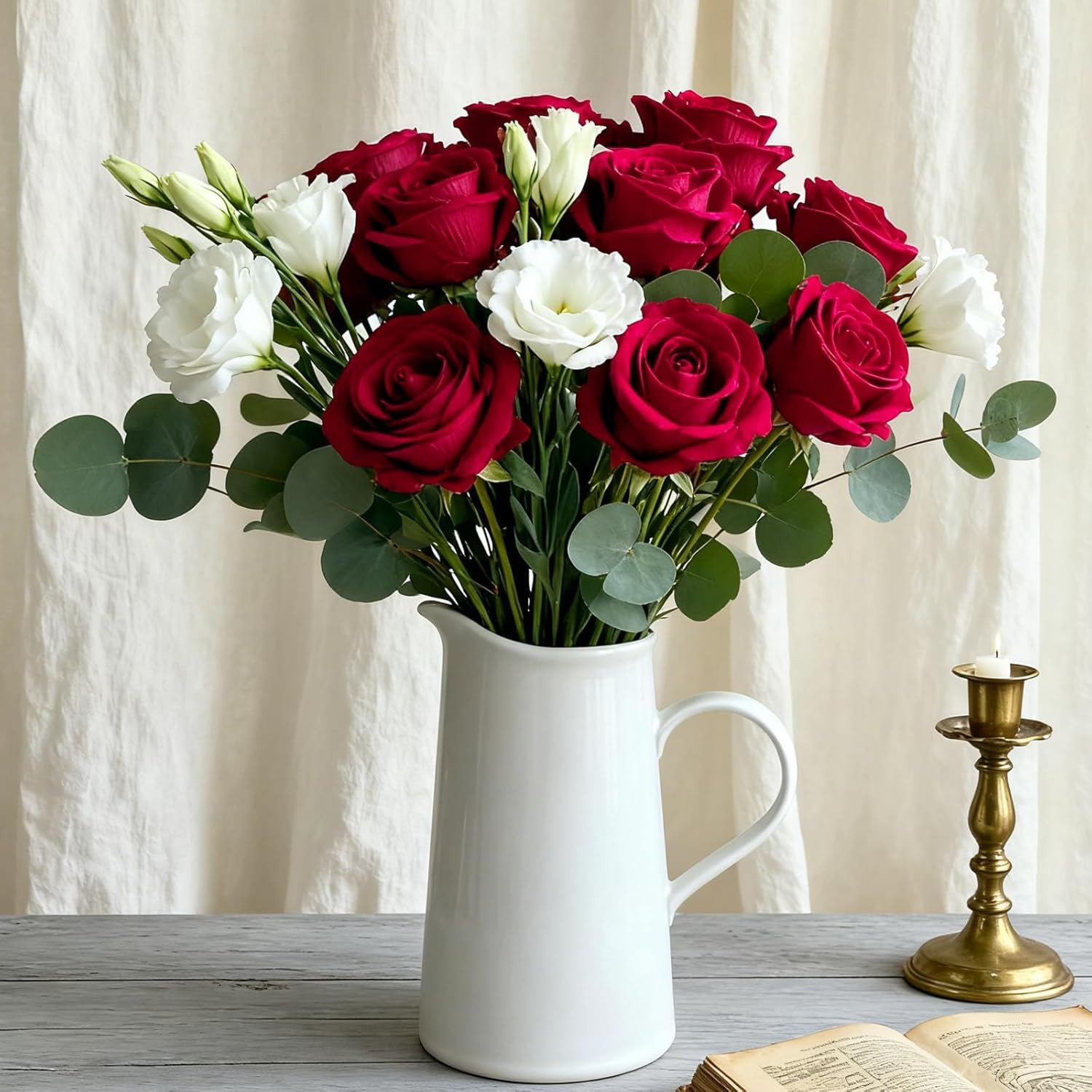 100 Pcs Red Fake Roses Bulk Artificial Flowers, Artificial Velvet Silk Roses Bou