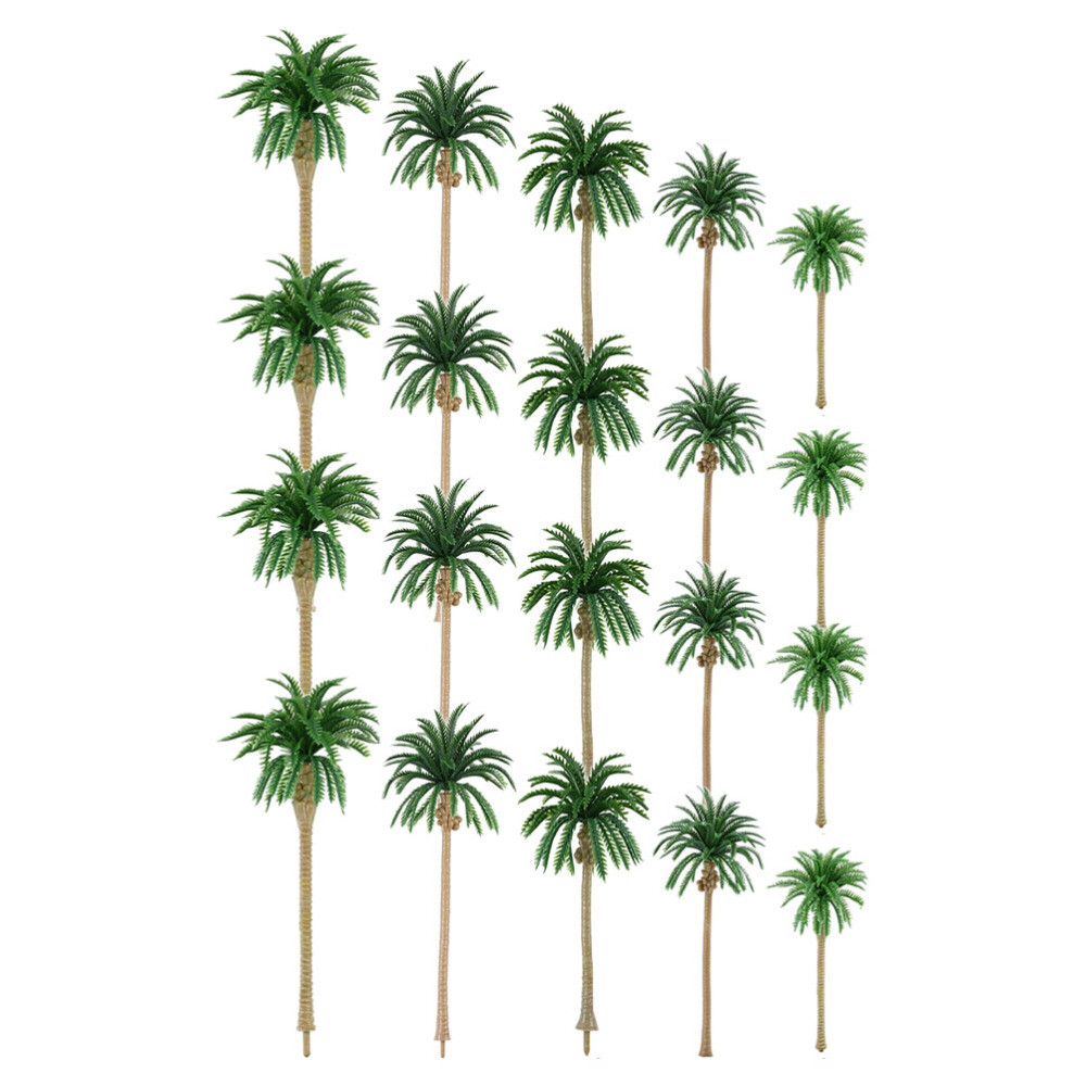 1/64 Diorama Palm Trees Artificial Coconut Plants Indoor Supplies