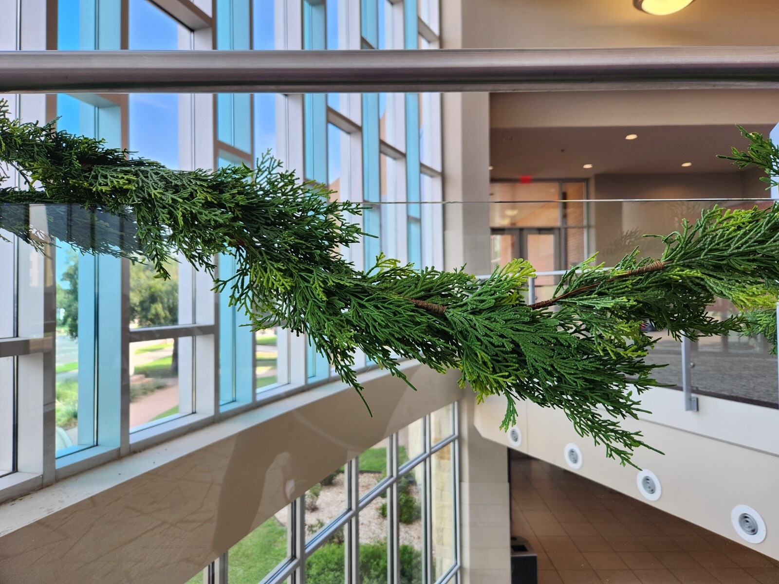 6ft Faux Green Cedar Christmas Garland Real Touch Deluxe Seasonal Garland EV-841
