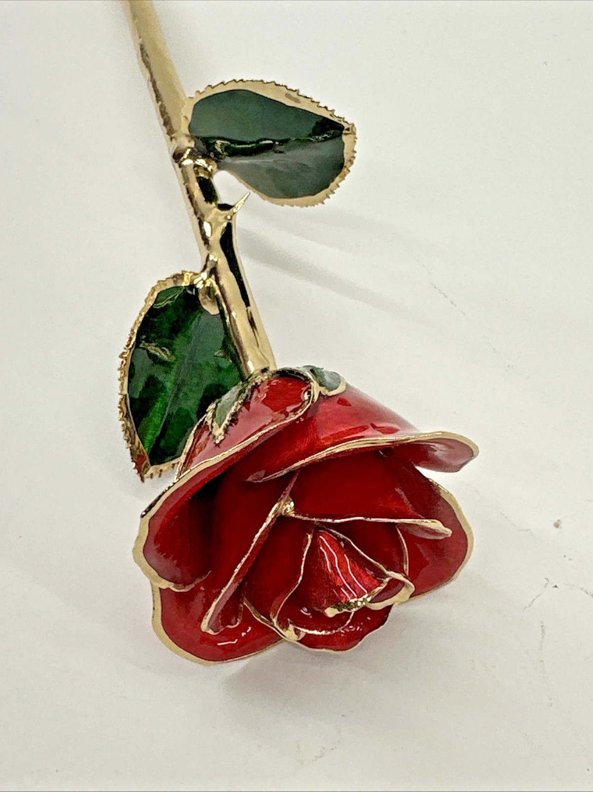 24k Gold Accent Roses Steven Singer Red & Gold & Golden Blooming Rose