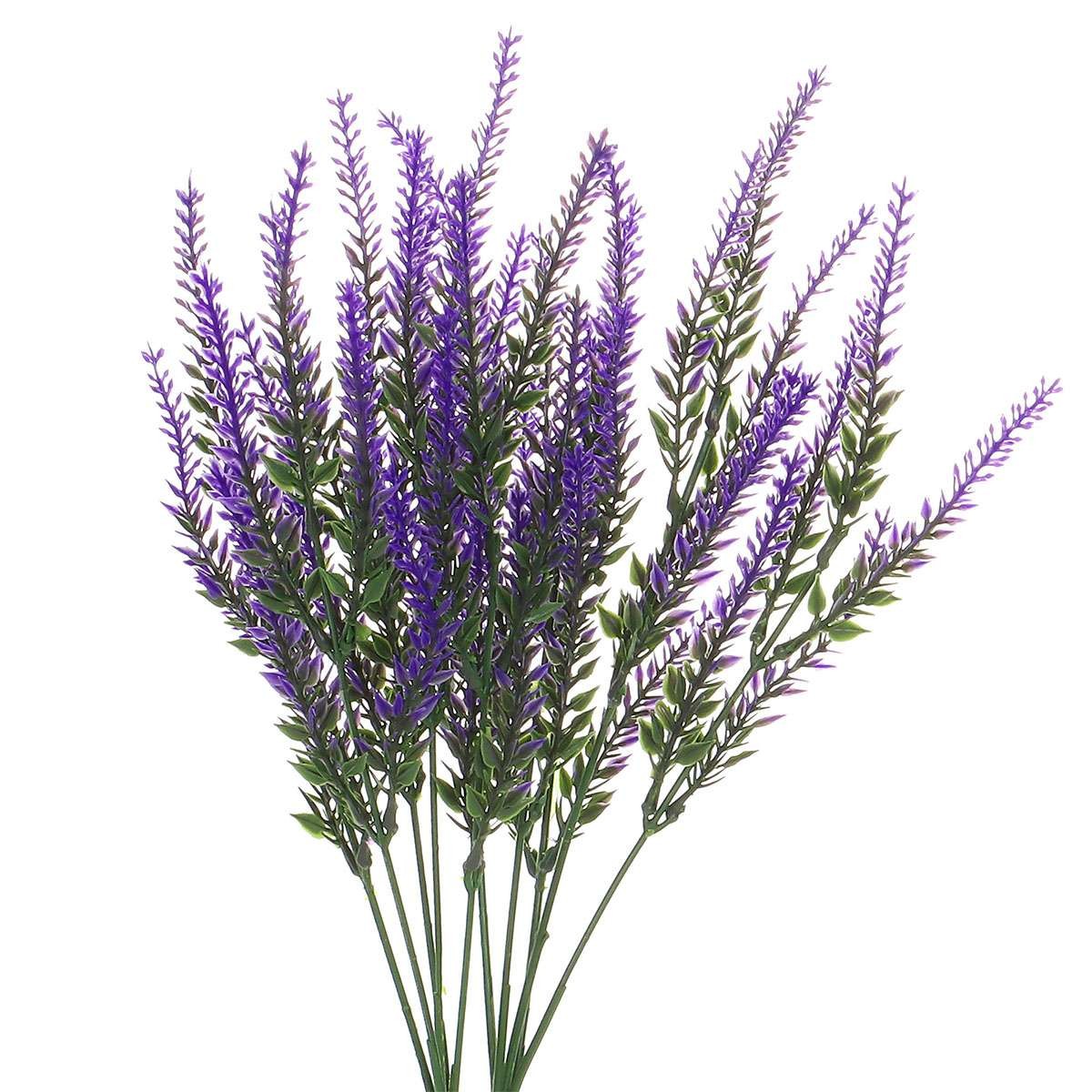 4pcs Artificial Lavender Flowers Fake Bouquet UV Resistant for Home Garden Decor
