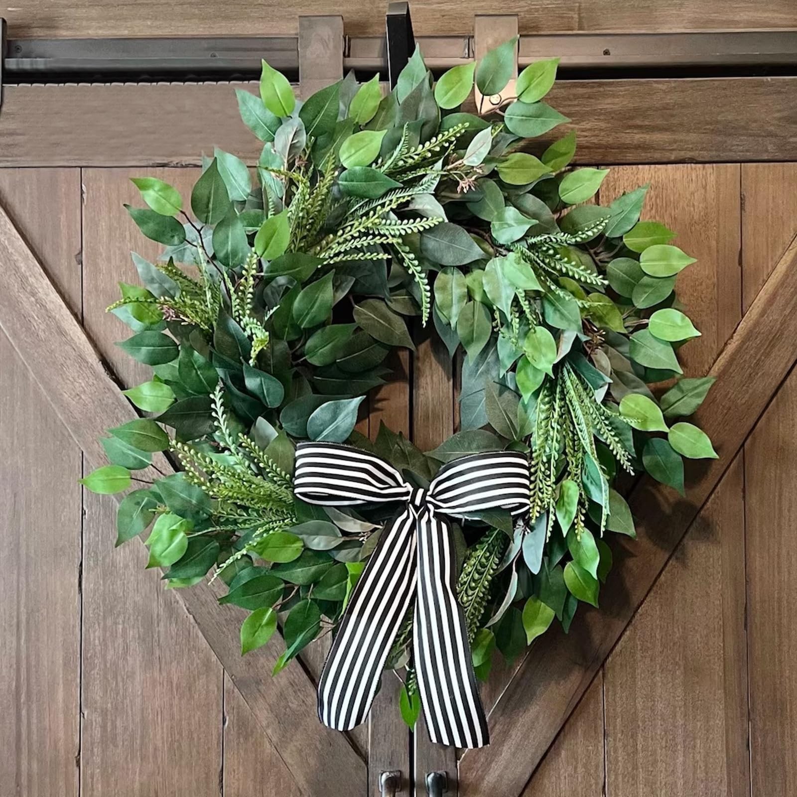 24PCS Artificial Ficus Leaves Branches Faux Ficus Tree Branches Artificial Gr…