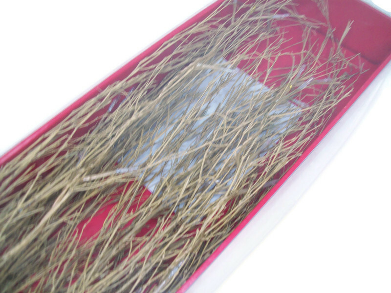Indoor Christmas Straw Brown Lighted Decorative Twigs Branches 50 Micro Bulbs