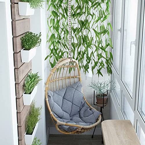 HOGADO 50pcs 375 Feet Artificial Vine Greenery Garland Faux Silk Willow Rattan