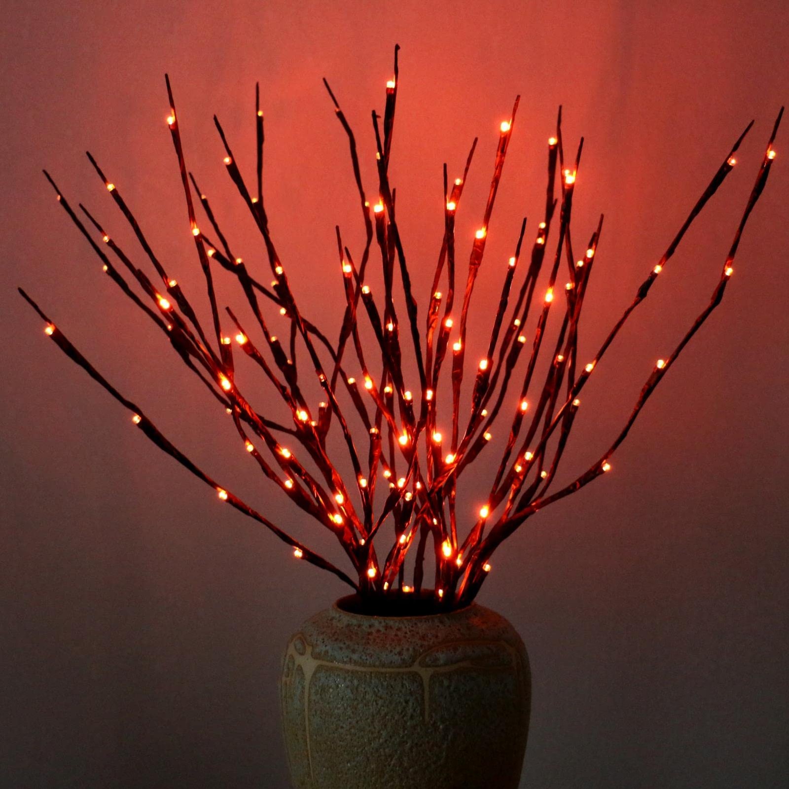 2 Pack Halloween Lighted Branches Lights Decorations, Battery Operated, Twig …