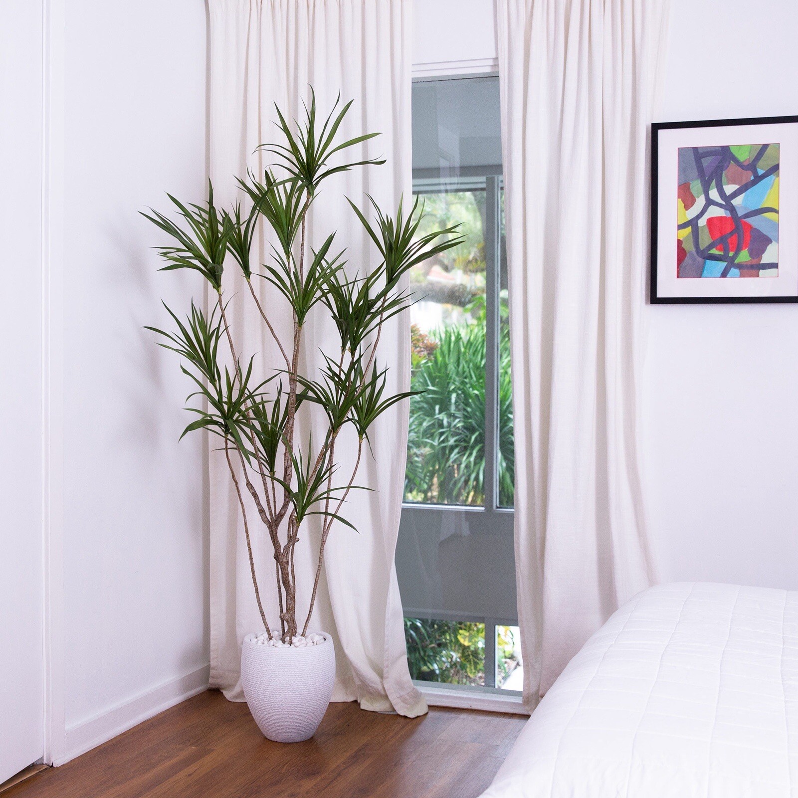6’ Artificial Dracaena Tree with Real Touch Leaves Home Decor. Retail $289