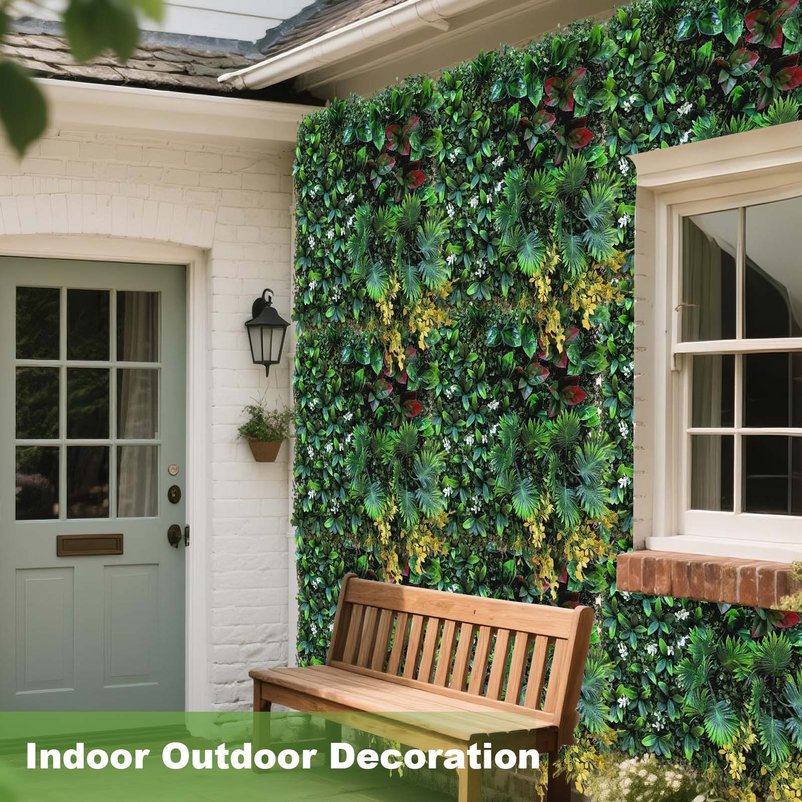 6/12/18pcs Artificial Boxwood Wall Hedge Mat Plant Panels Grass Fence In/Outdoor