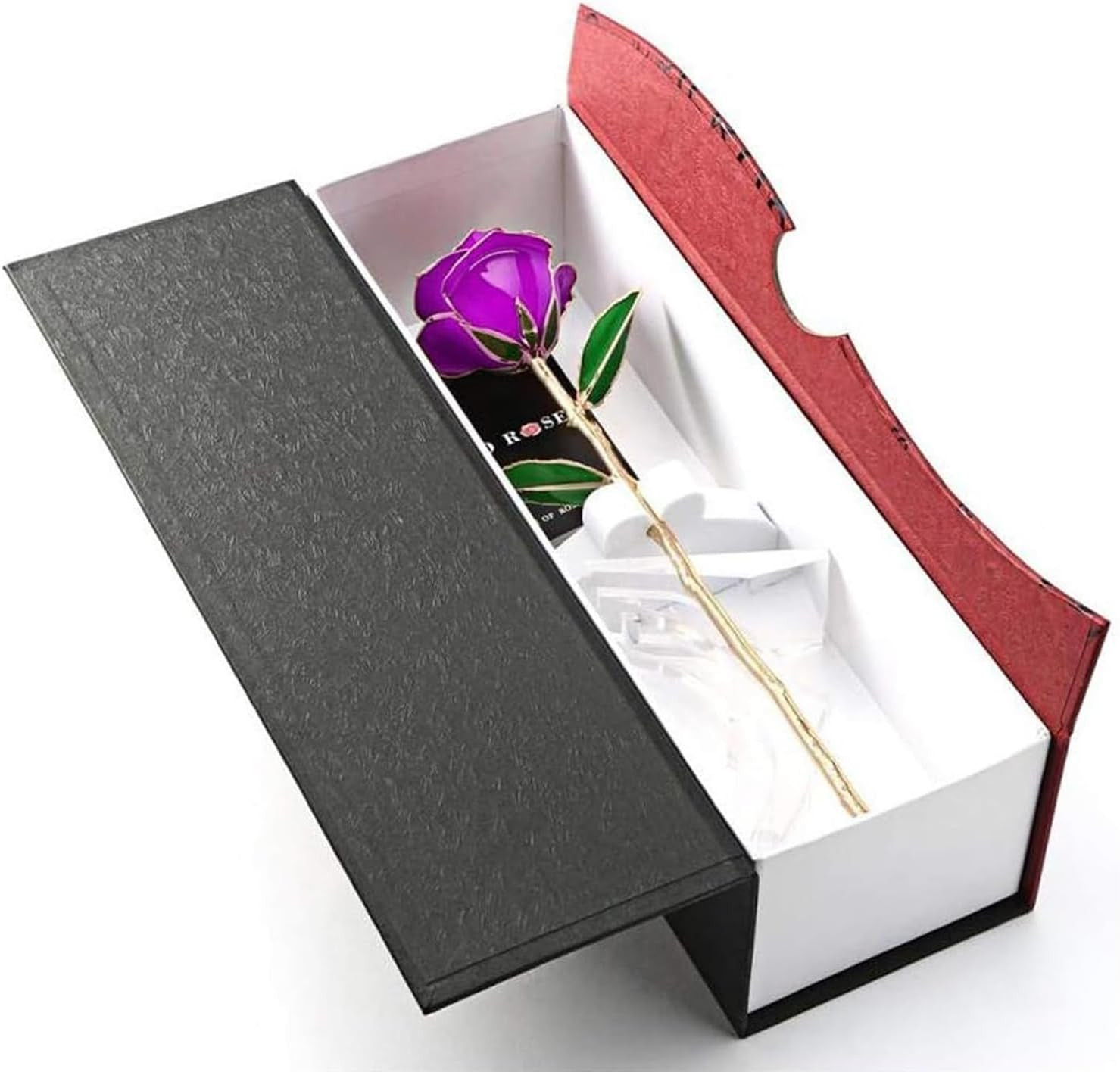 ENJOYPRO Valentines Day Gifts for Her, Real Rose Dipped in 24K Gold, Preserved
