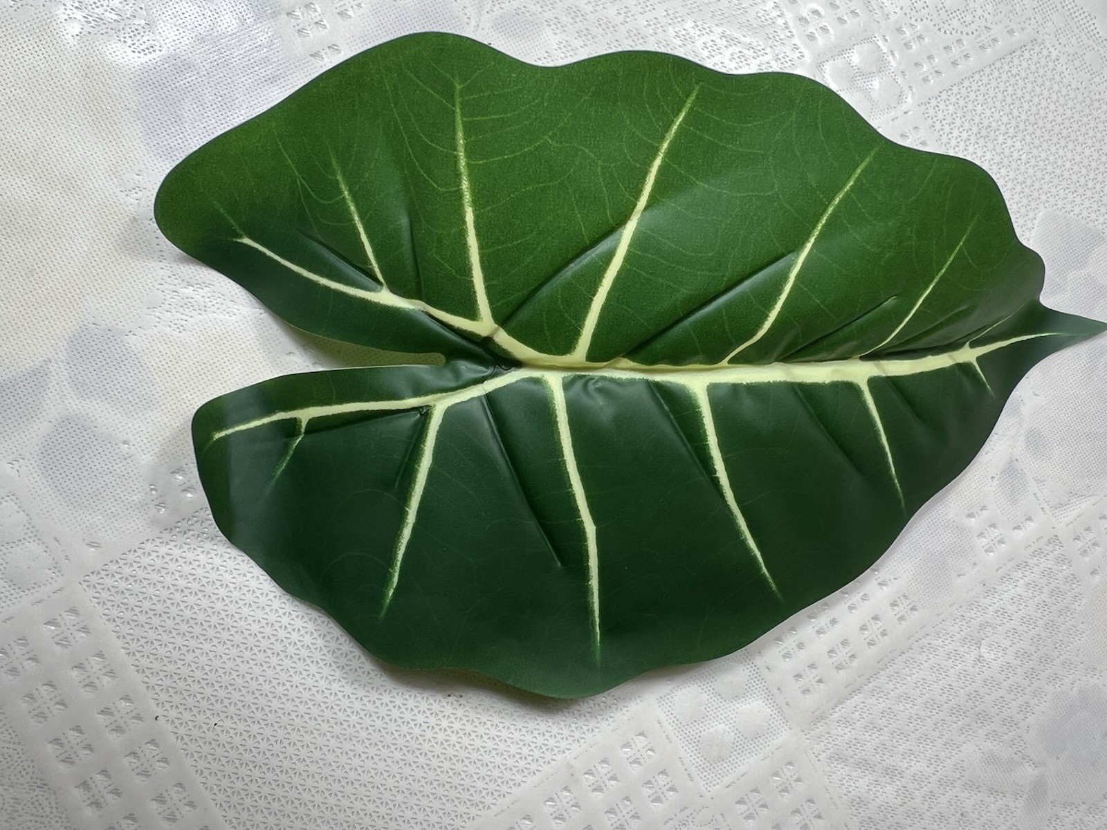 Taro Artificial Plant 24 Leaves 9” X5” (only The Leaves Come,not The Stem)