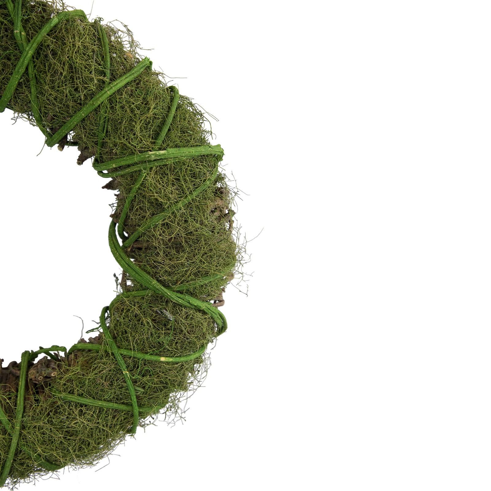 Northlight 15″ Green Moss and Vine Artificial Spring Wreath