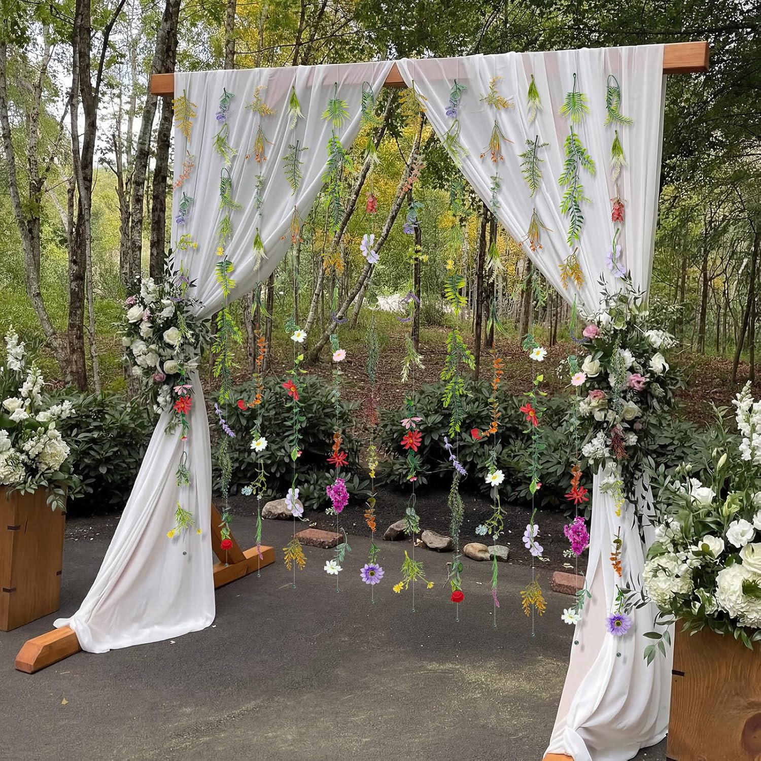 12 Pcs 70.8 Ft Artificial Wildflower Garlands for Wedding and Home Decor
