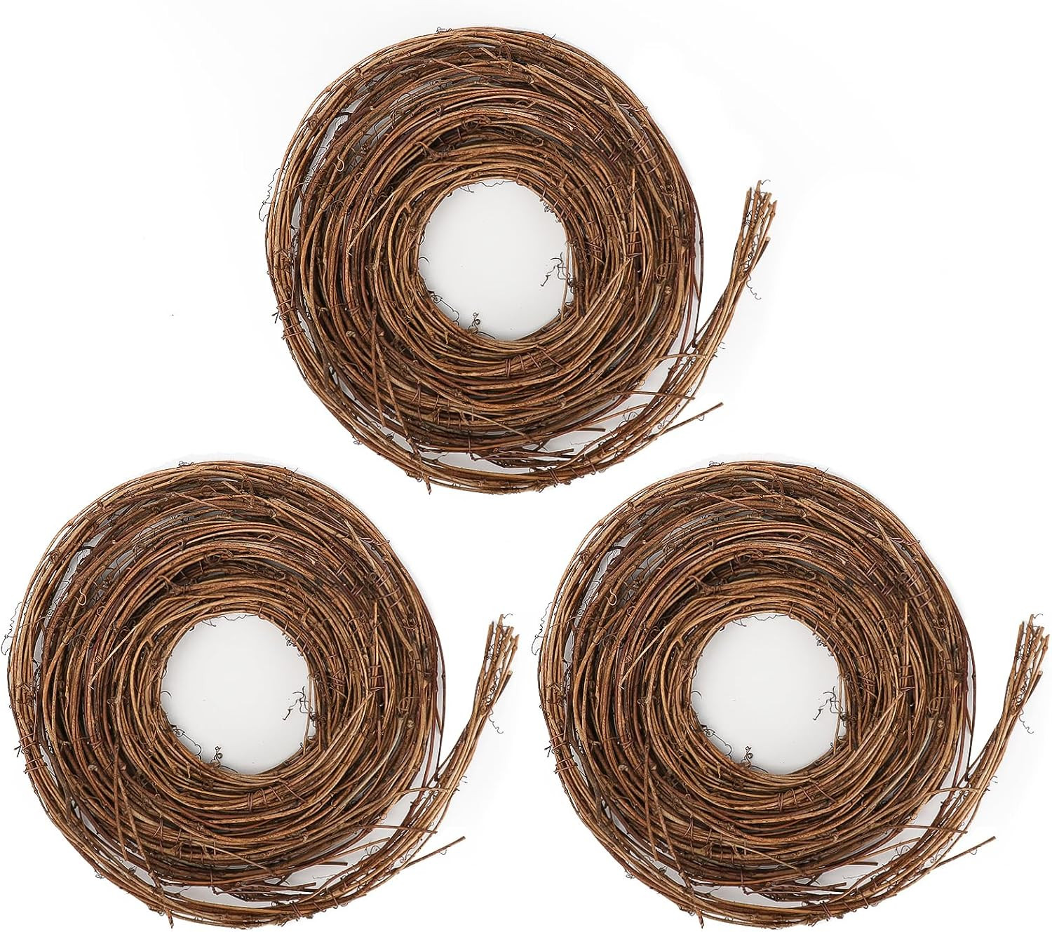 3 PCS Grapevine Garland DIY Crafts Natural Grapevine Twig Vines, 15 Feet Vines