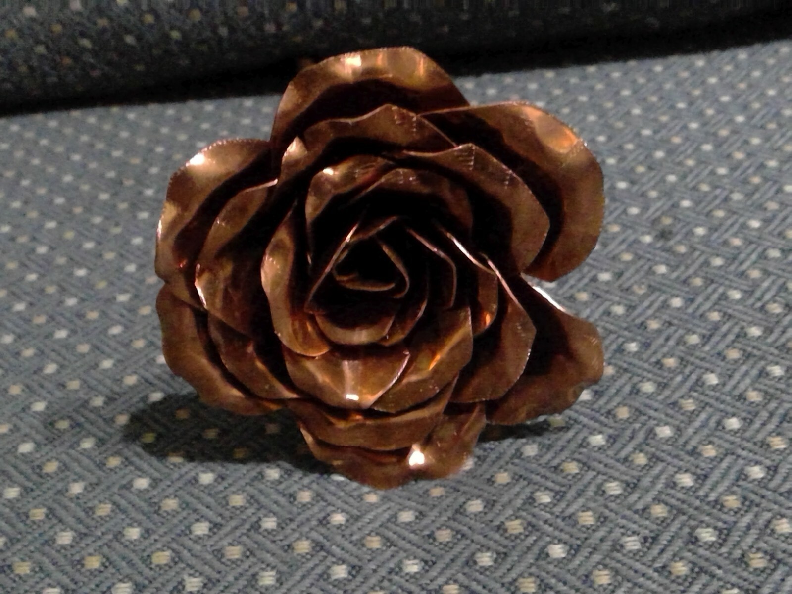 Handcrafted Forever Rose Copper Metal