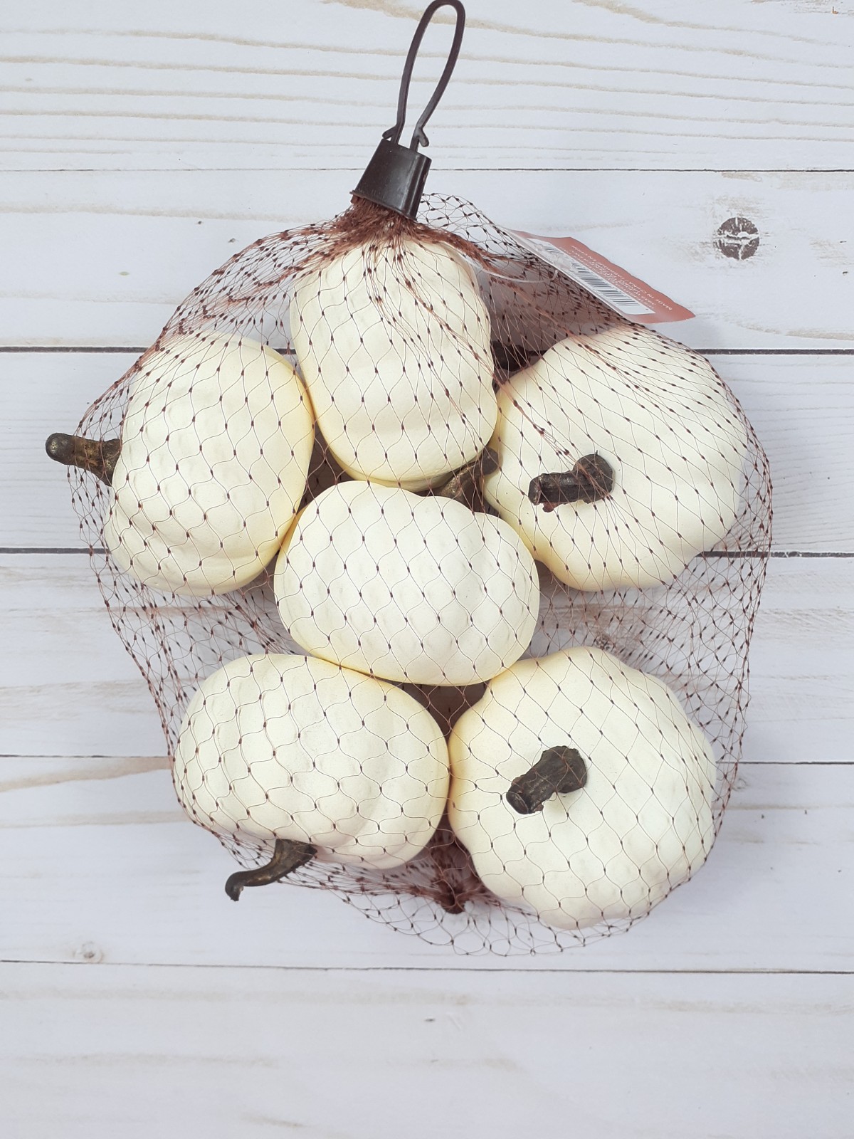 Fall Cream Mini Pumpkins Bowl Filler Tabletop Decor