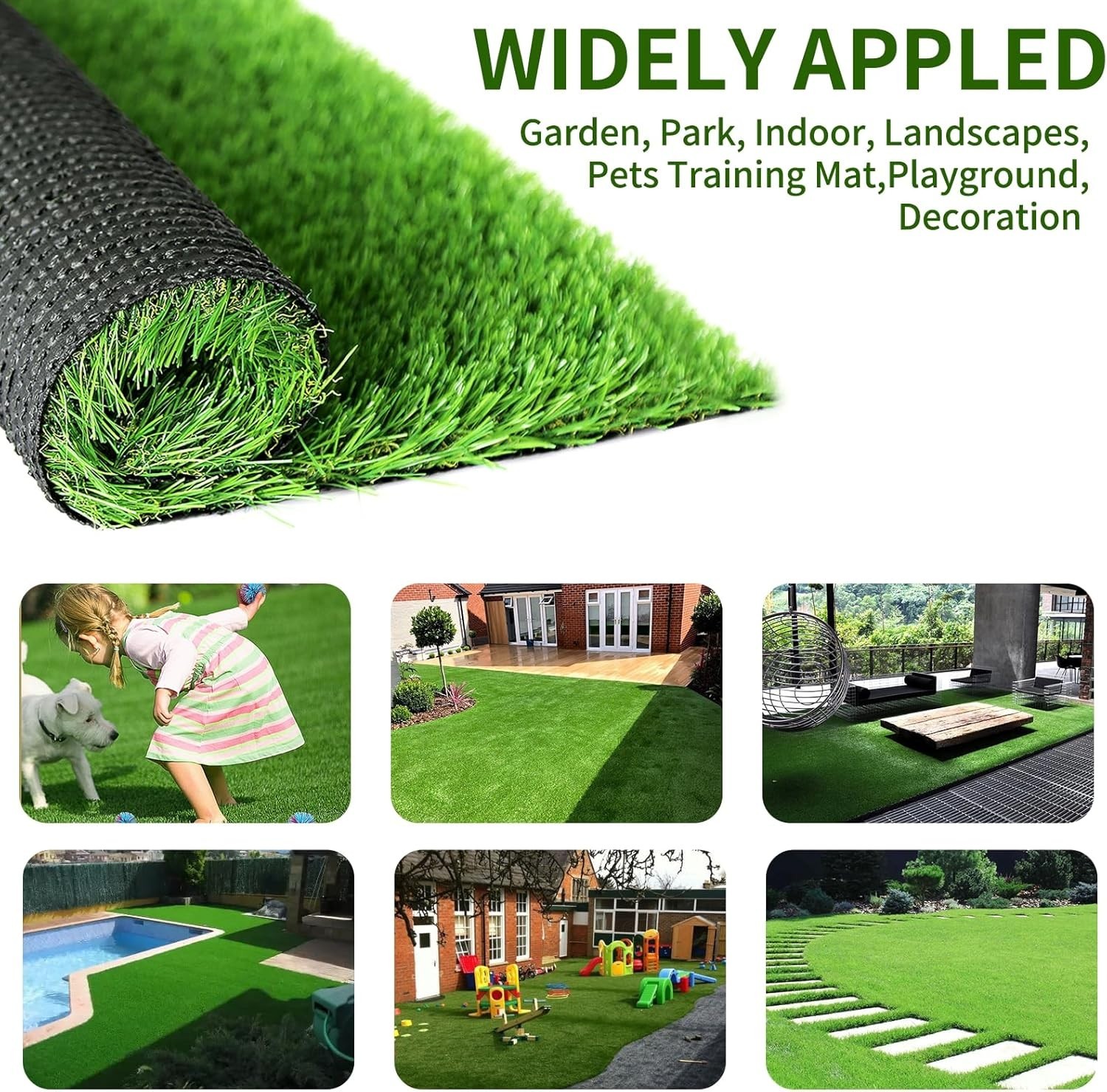 Indoor/Outdoor Artificial Grass 5ft X 10ft
