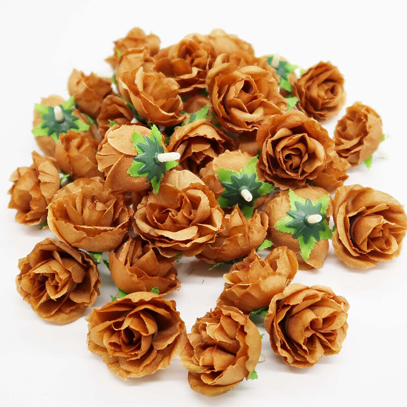 50/200X Artificial Fake Rose Flower Heads Silk Bulk Bouquet Wedding Party Decor