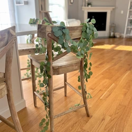 12 Pack 84Ft Eucalyptus Garland,Artificial Eucalyptus Leaves Table 84Ft-12Pack