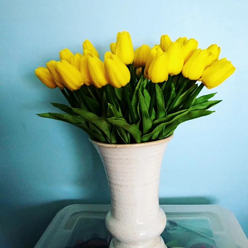 3/5/10/20Pcs Tulips Artificial Flowers Real Touch Flower Bouquet Tulips Fake Flo