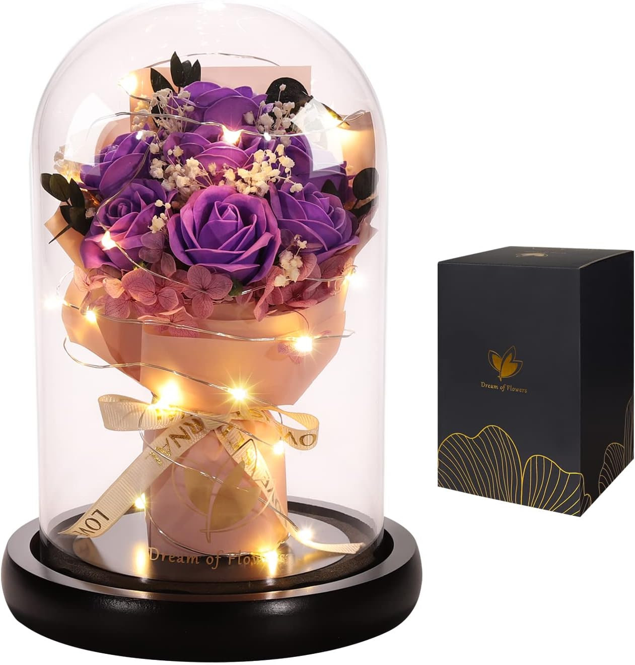 Eternal Rose in Glass Dome – Perfect Gift for Women on Any Occasion