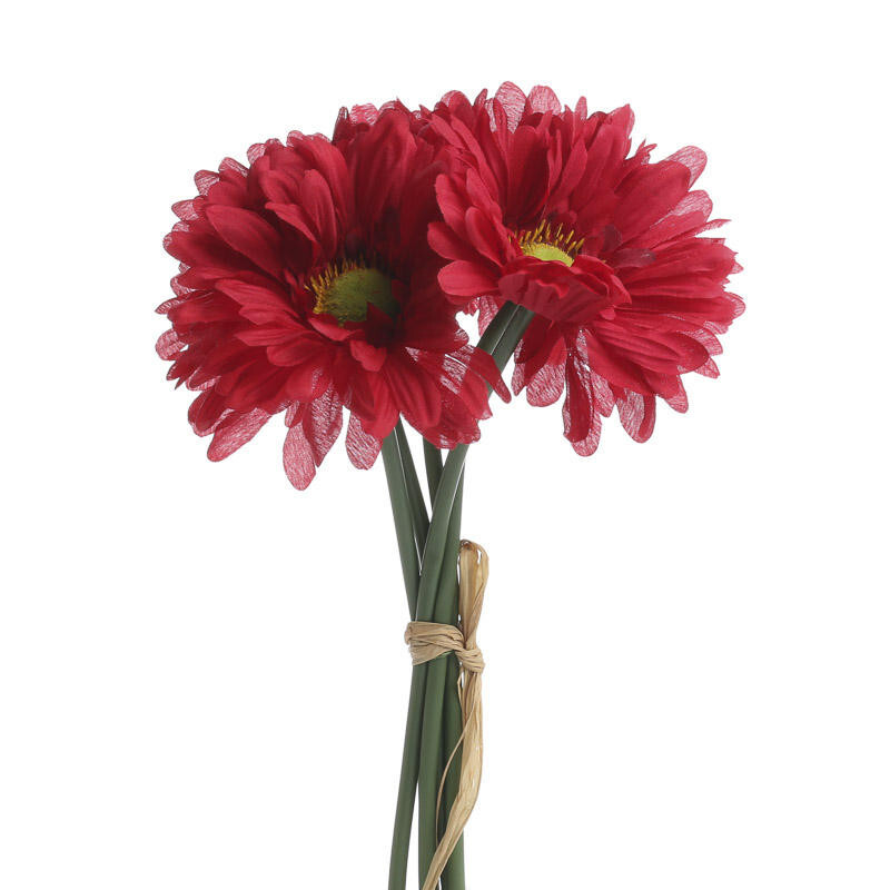 Set of 2 Red Artificial Gerbera Daisy 11-1/4″ Floral Bundles