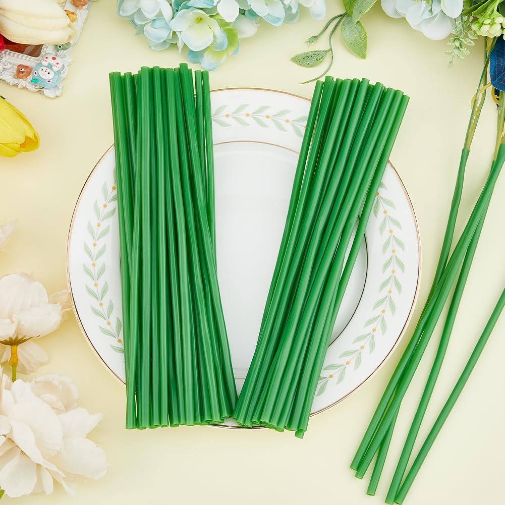 100PCS Green Tubing Roll Flower Tubes 8.26inch~8.46inch Length Flower Bouquet…