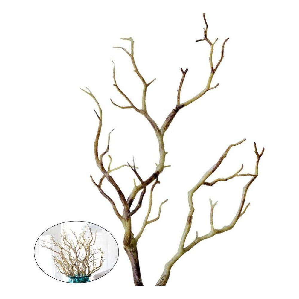 3 In. Artificial Antler Dried Tree Branches Brown Decorative Witch Antler Plasti