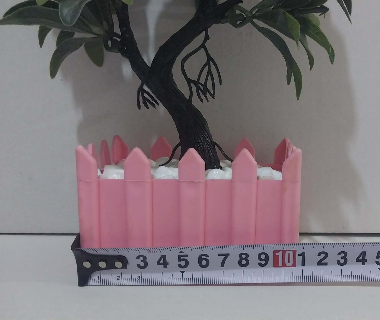 Artificial Pink Rose Flower Arrangement Decorative Planter Indoor Home Decor10″
