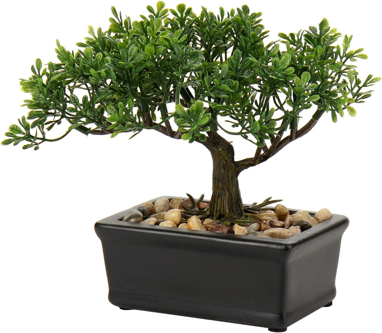 Artificial Bonsai Tree Juniper Faux Plants Indoor Small Fake Plants Decor with C