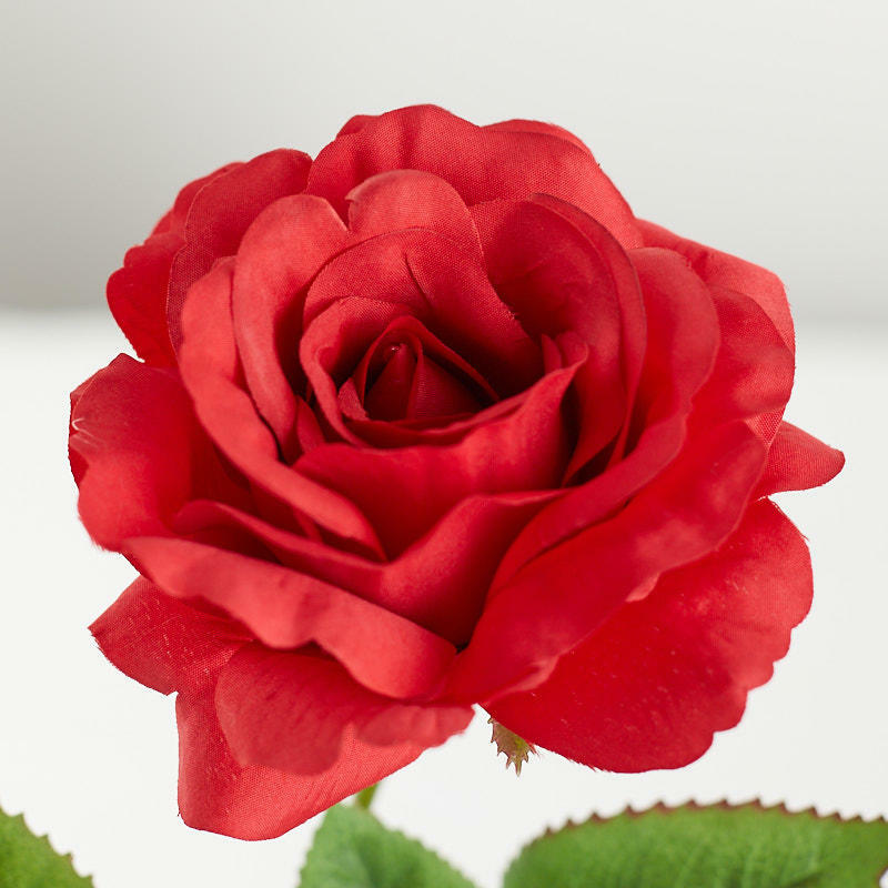Factory Direct Craft Cerise Pink Artificial Open Rose Spray Bundle