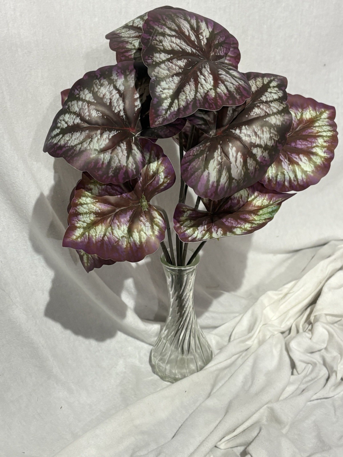 New Real Looking Artificial Begonia Fireworks Fake Plant Bunch