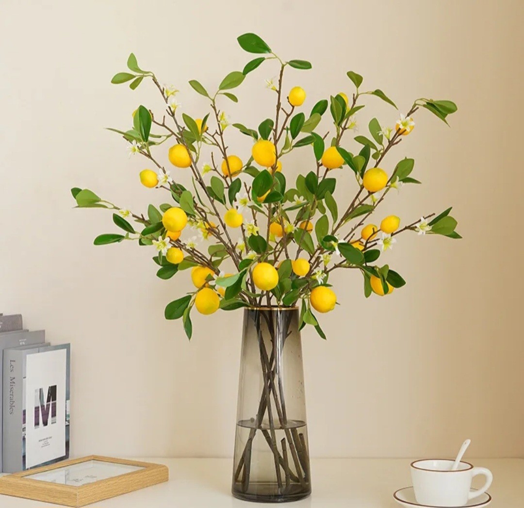 Natural Touch Lemon Branch Stem – 70 cm