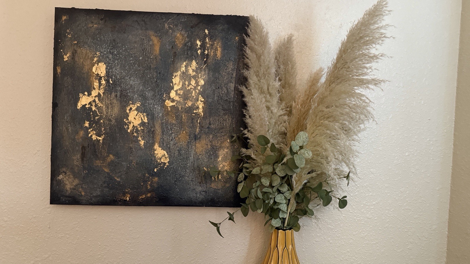 Pampas Grass Dried Stems 10-Pack, 40″ Natural Decor for Floor Vase