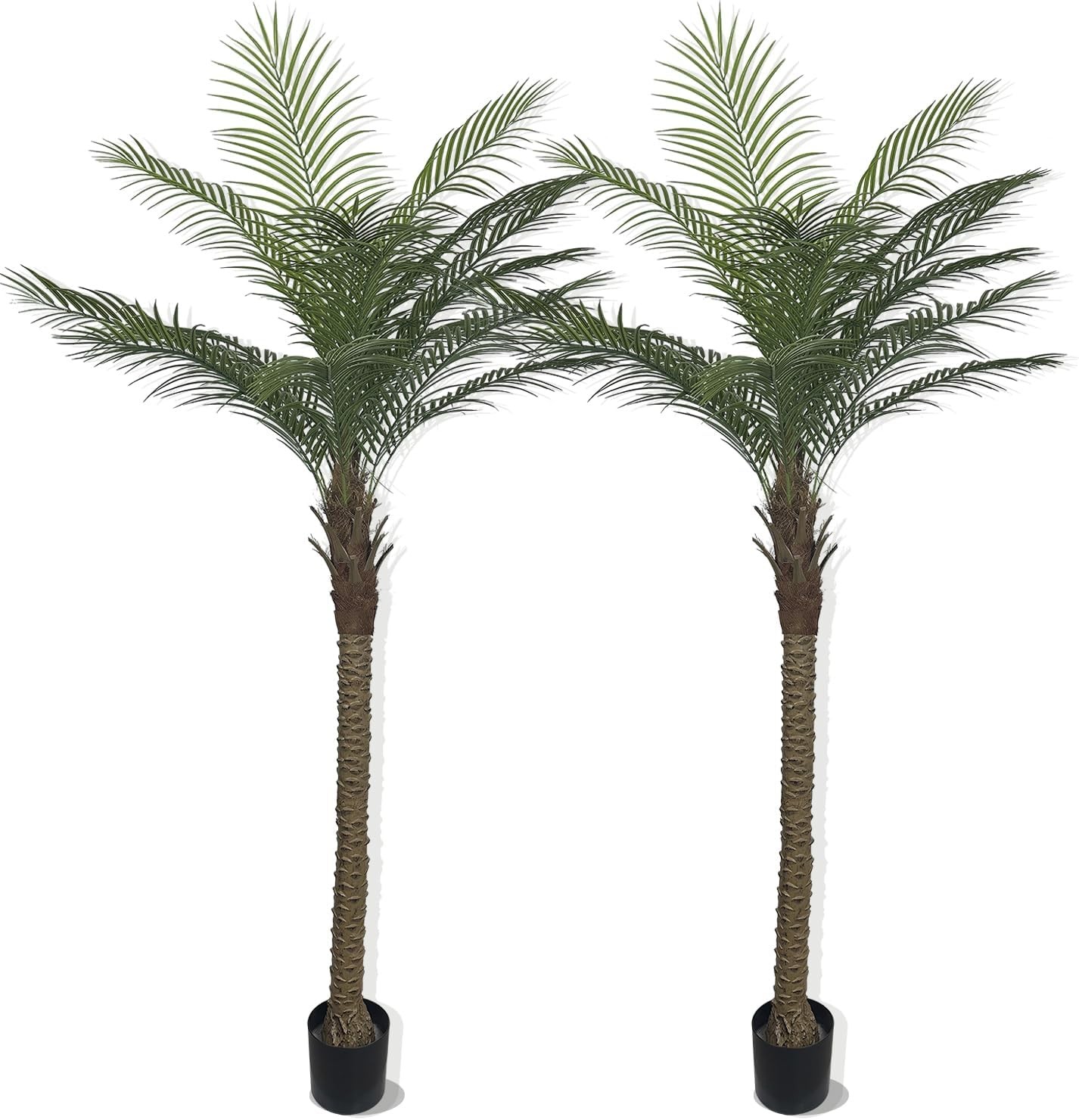 Artificial Palm Plant 3FT Fake Palm Tree W/ 9 Trunks Perfect 36inch Faux