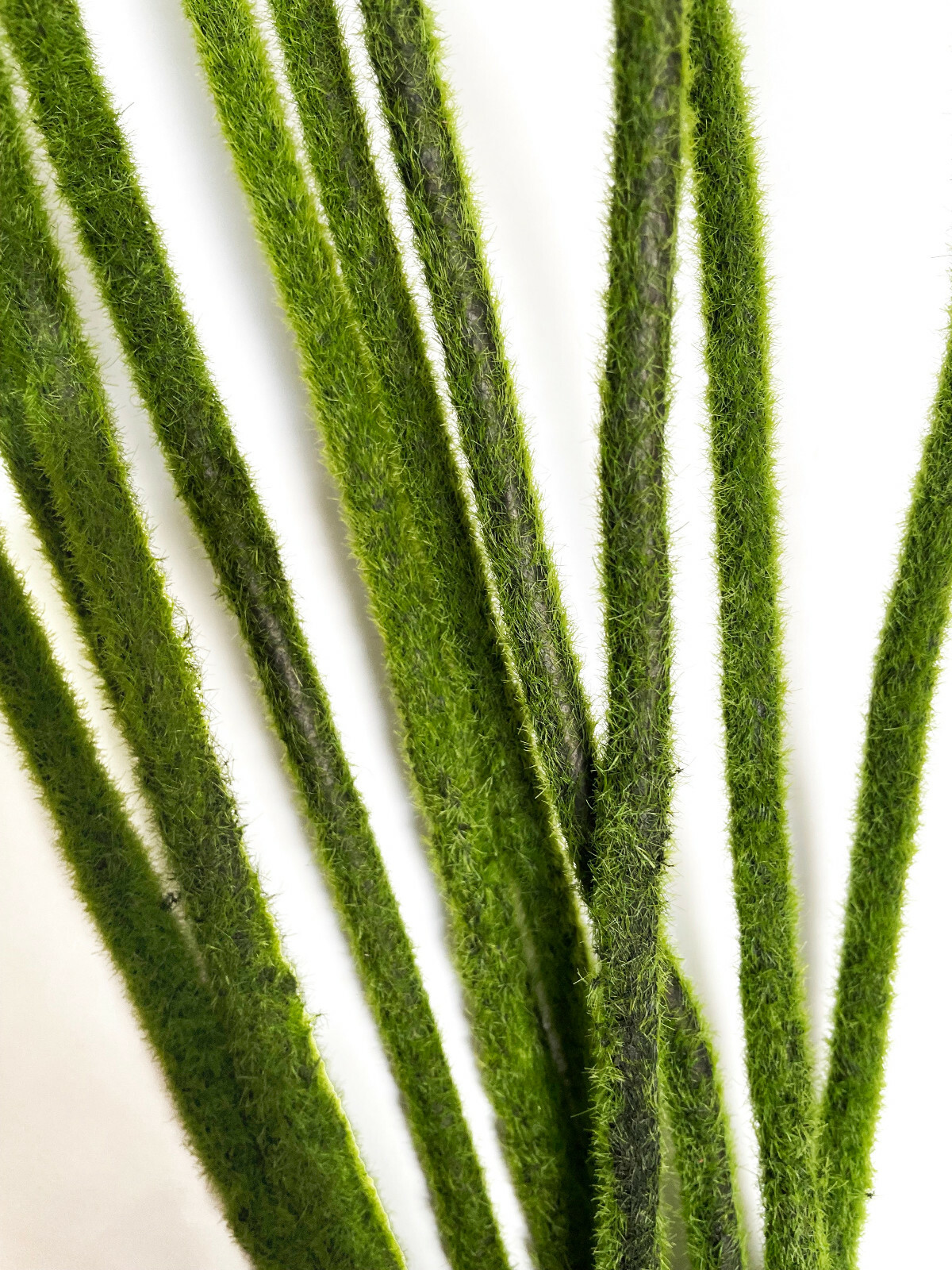 10 x THICK MOSS STICKS, STEMS – 100CM – WIRED, BENDABLE, ARTIFICIAL, FAKE, VASE