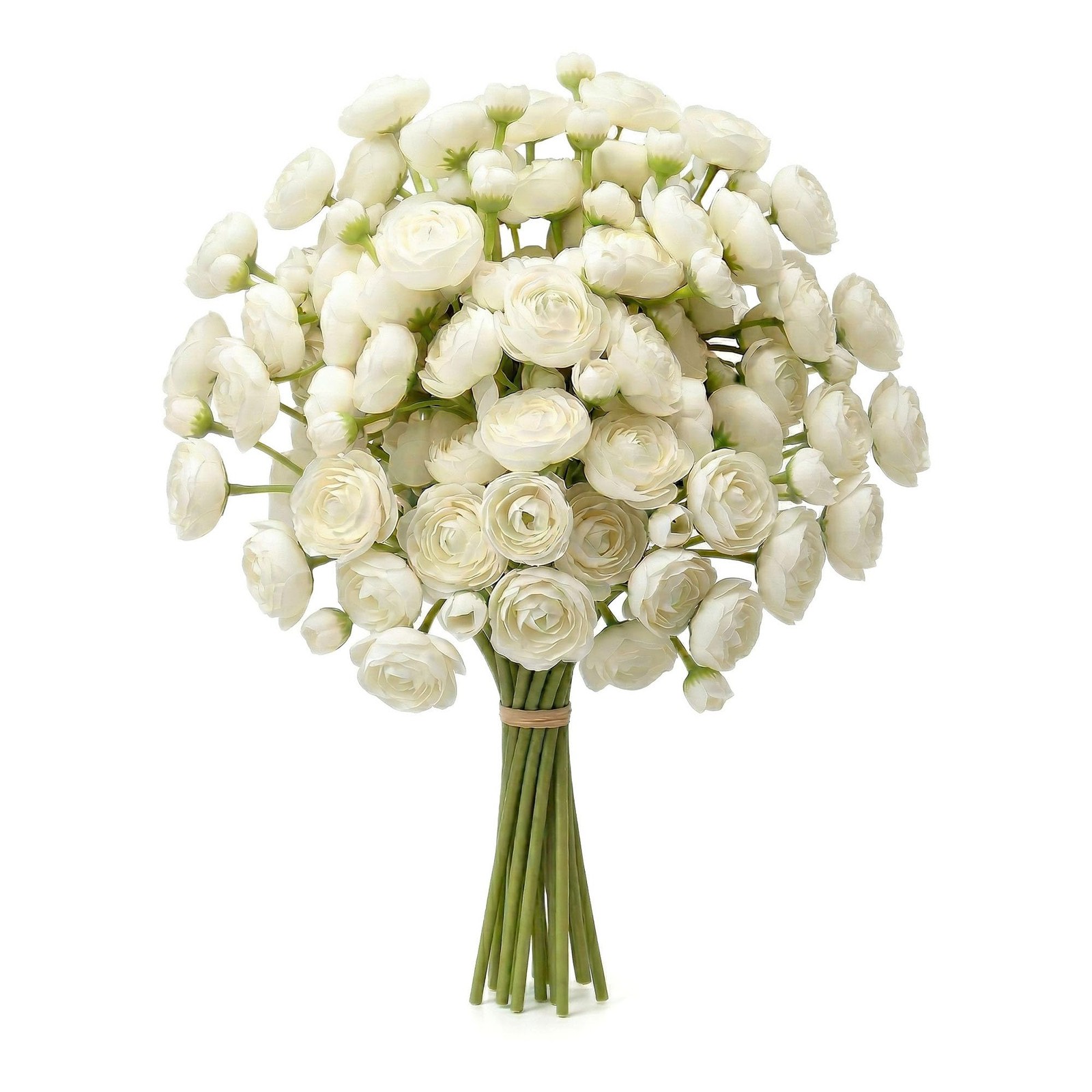 Ranunculus Artificial Flower, 18 Pcs Faux Silk Mini Ranunculus Flowers for DI…