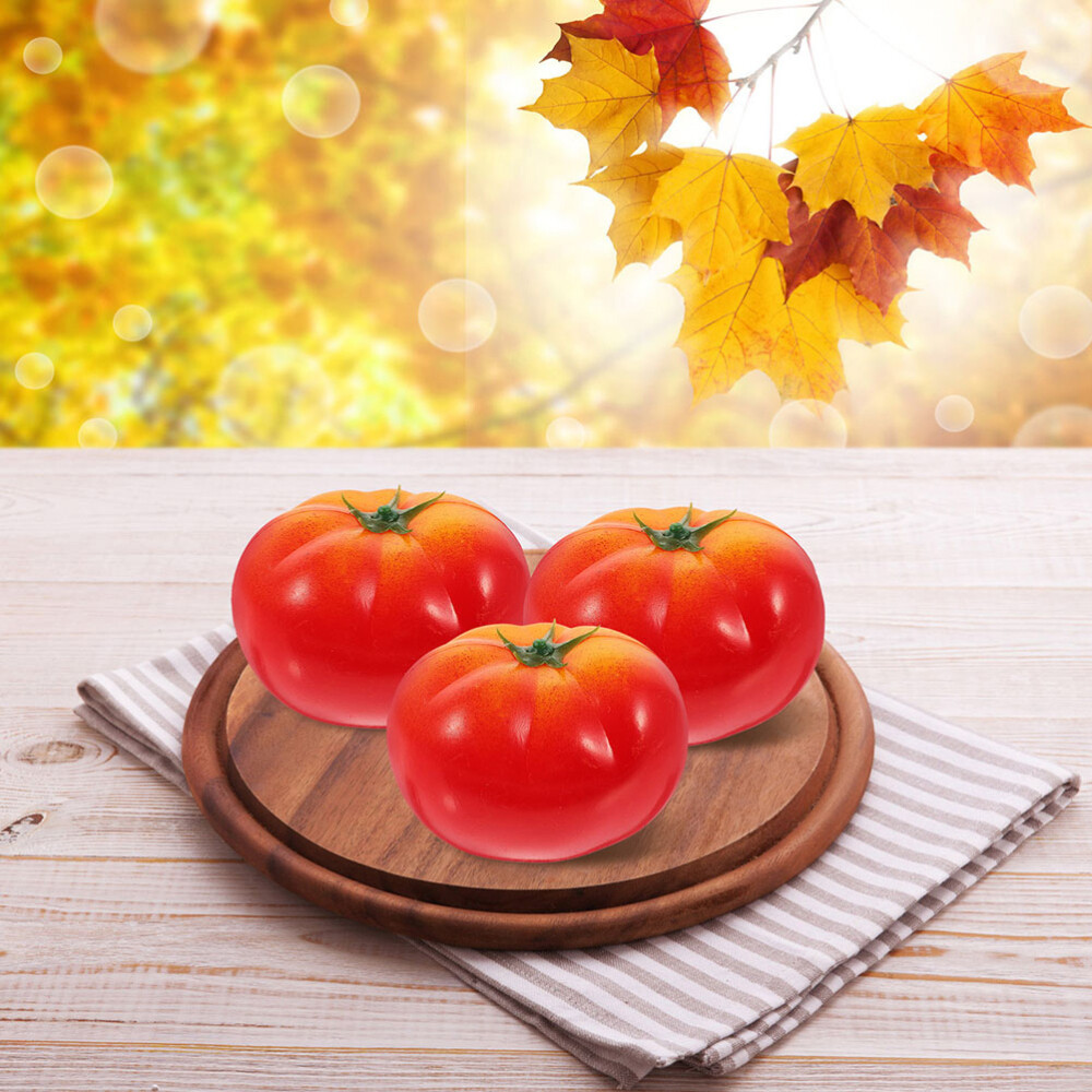 8 Pcs Imitation Tomato Foam Plastic Toddler Vegetables Fake Simulation Models