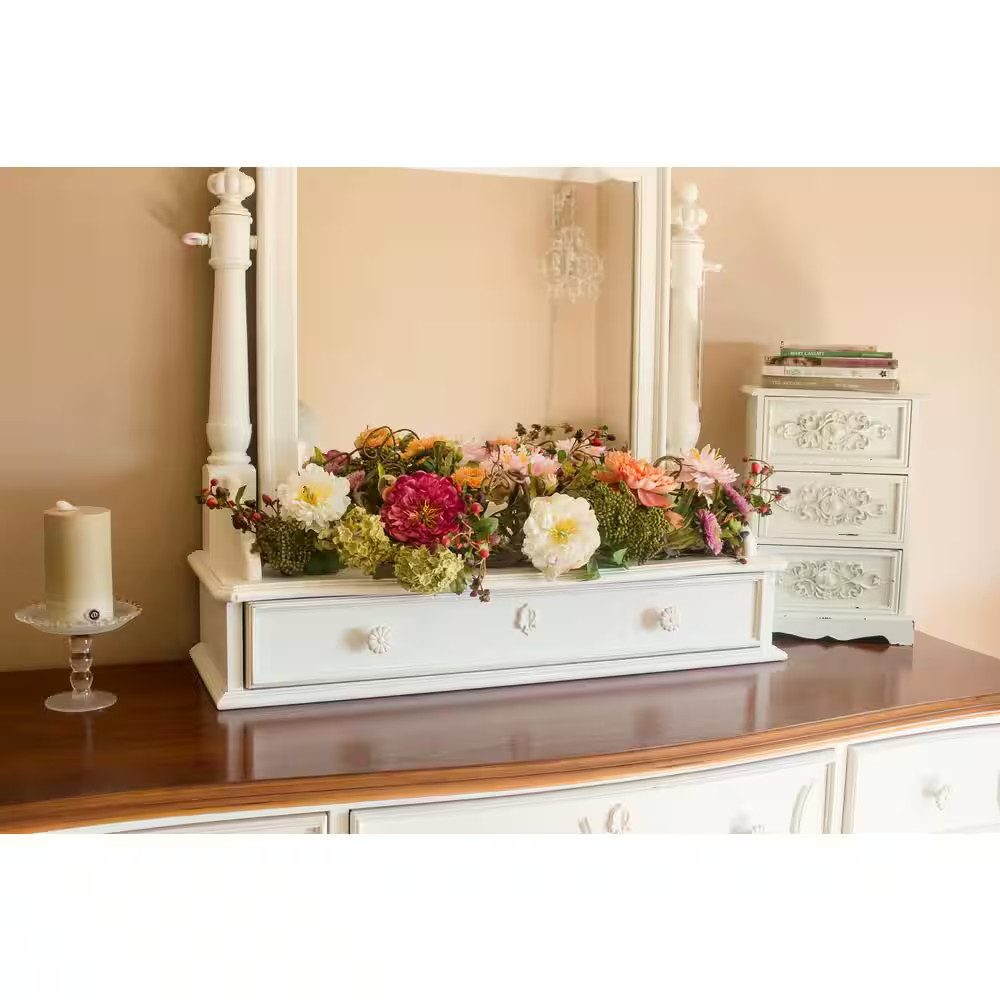 3 Ft. Artificial Peony Centerpiece Silk Flower Arrangement