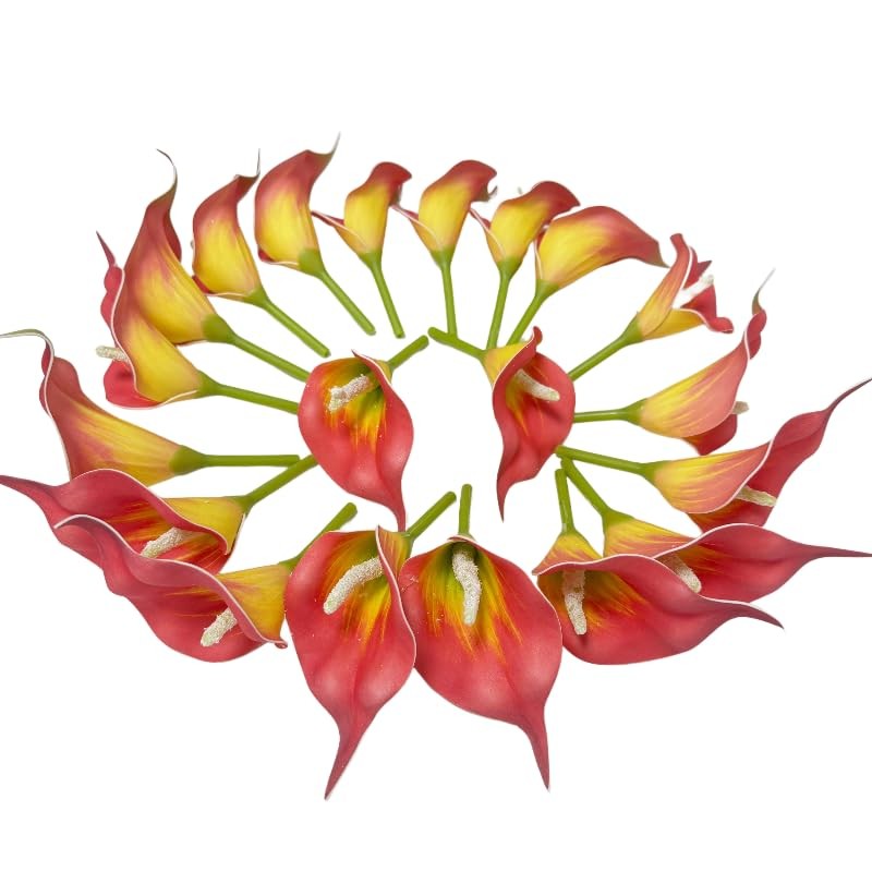 20 Pieces Calla Lily Artificial Flower Heads,Tropical Faux Flowers That Look …