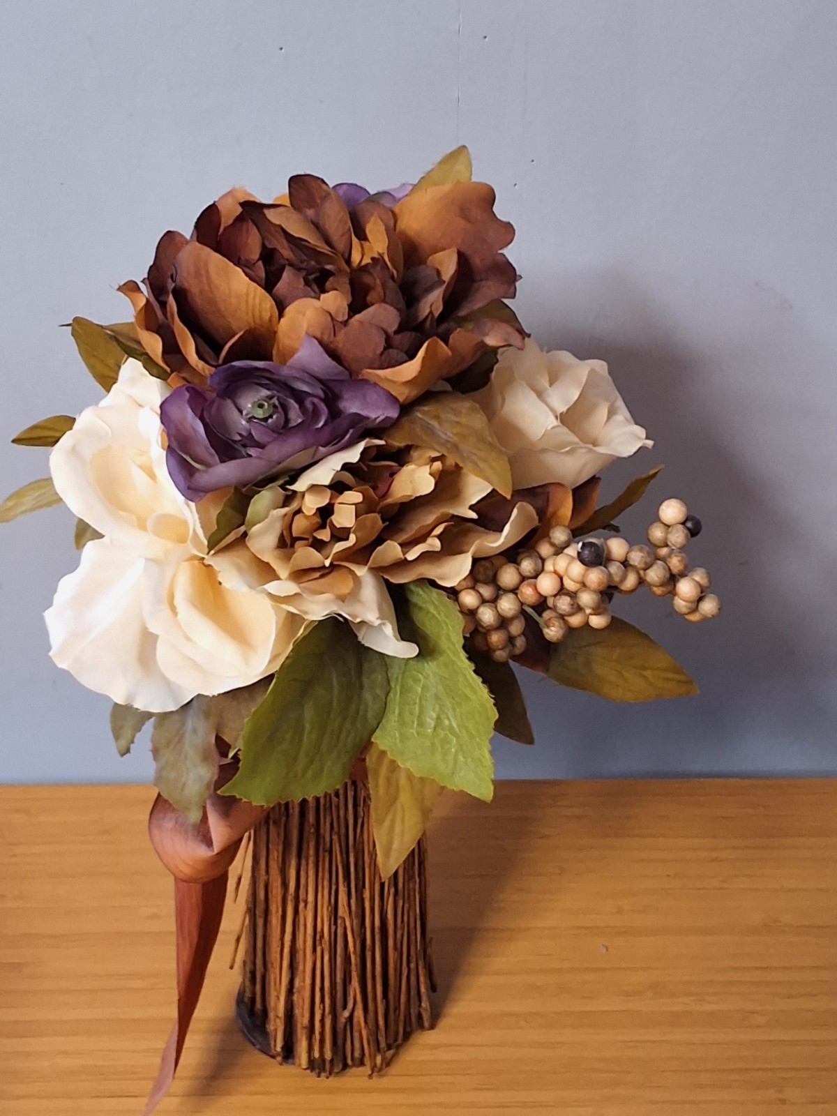 Pair Of Artificial Bouquets For Wedding Or Decoration. Lot Of 2!!