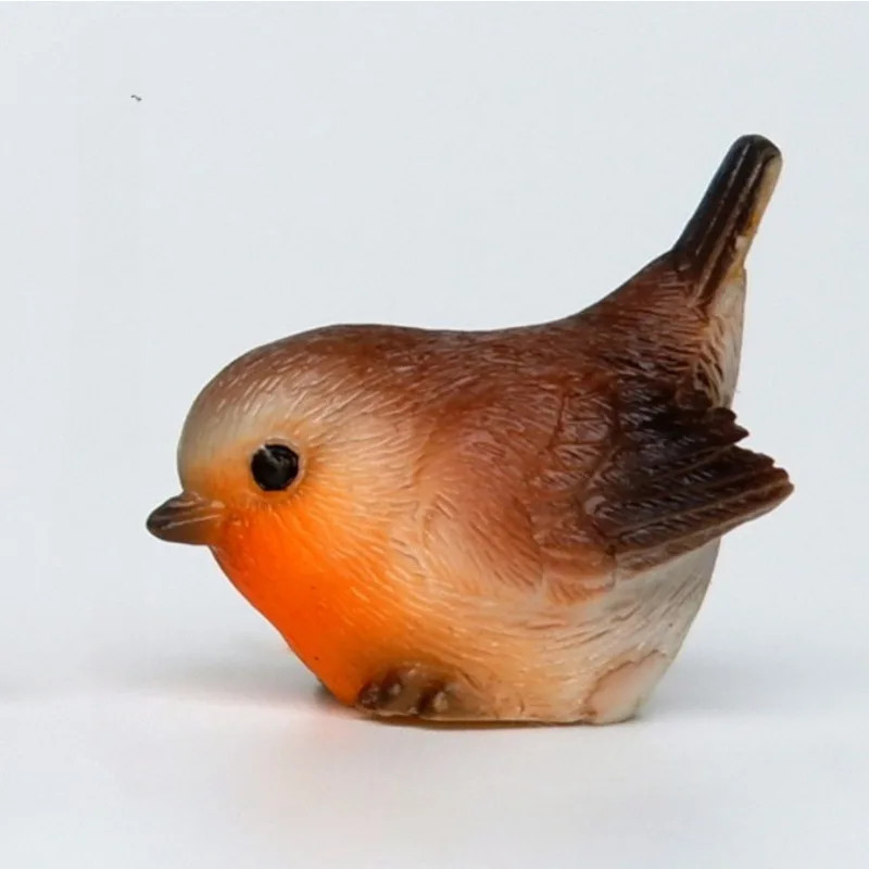 1Pc Outdoor Statues, Robins, Resin Handicrafts, Suitable for Moss Potted Plants/