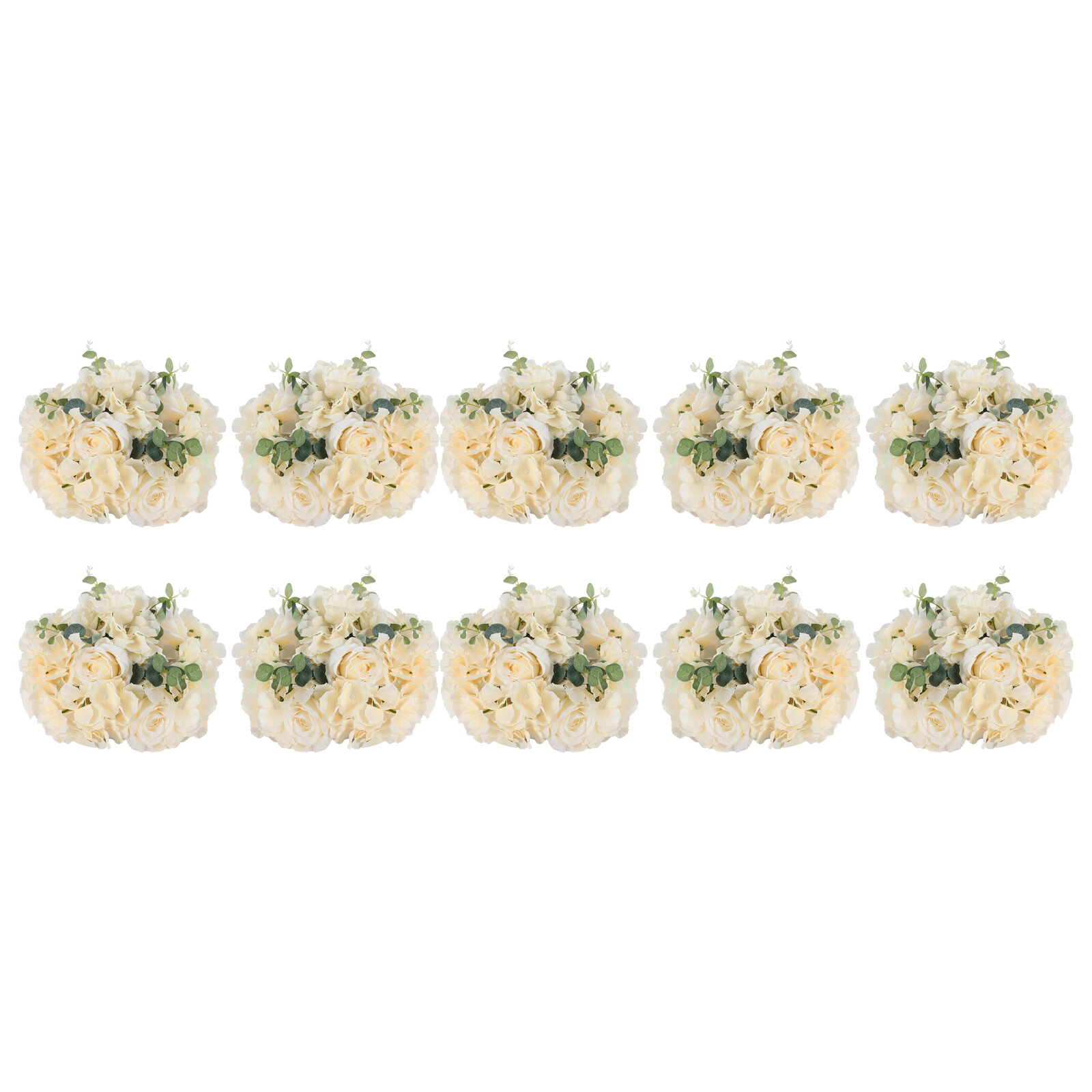 Wedding Flower Balls For Centerpieces 10Pcs Artificial Flower Ball Arrangement