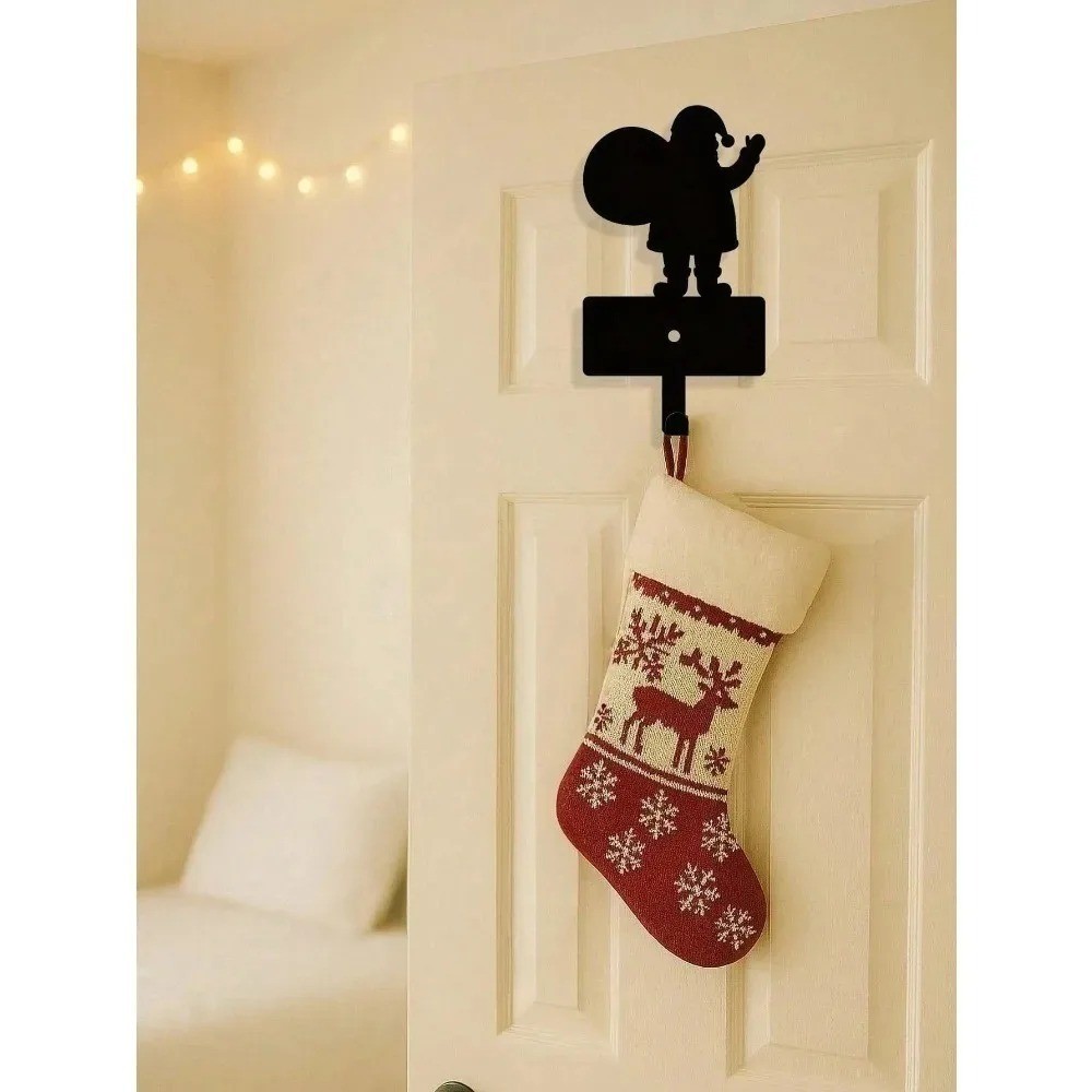 Duty Christmas Mug Hooks Sparkling Stocking Ornament Hangers for Mantle Decor