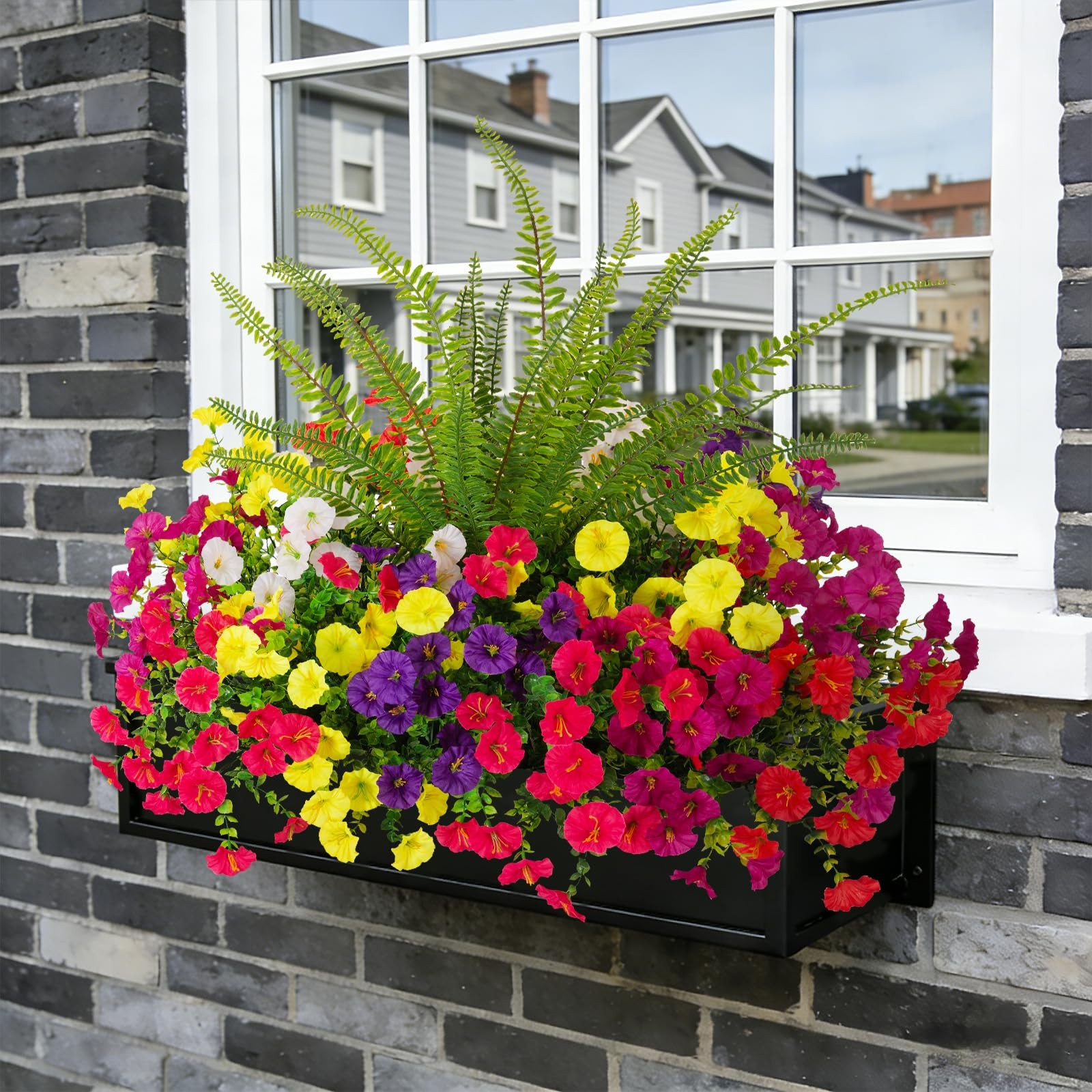 Hrobek Artificial Flowers for Outdoors Faux Plants Outside Indoor,UV Resistan…