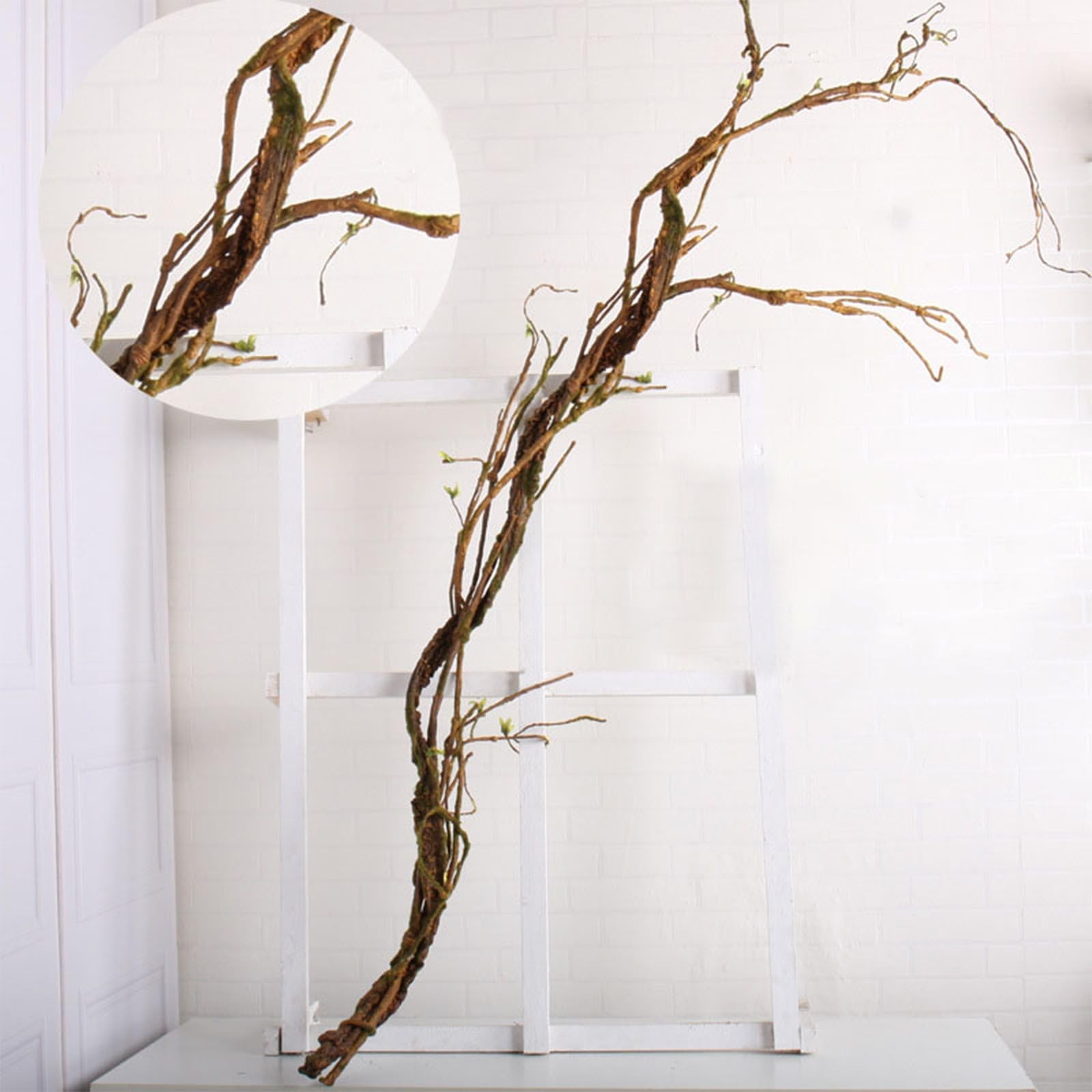 1Pcs 63in Wall Hanging Artificial Plants Tree Trunk Fake Cherry Tree Branches…
