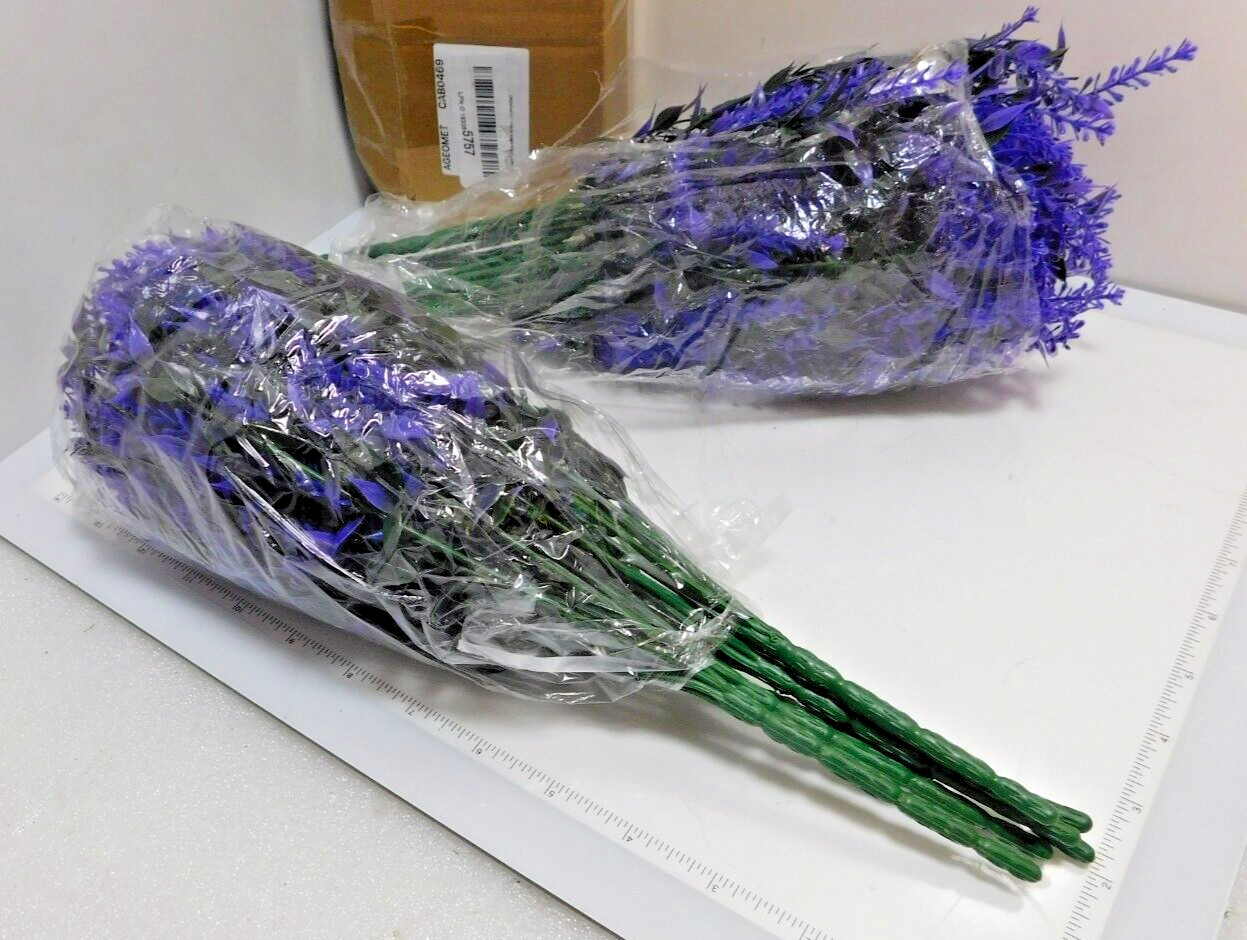 Lavender Flowers Artificial 12Pcs Faux Fake Lavender Plants Artificial Lavender